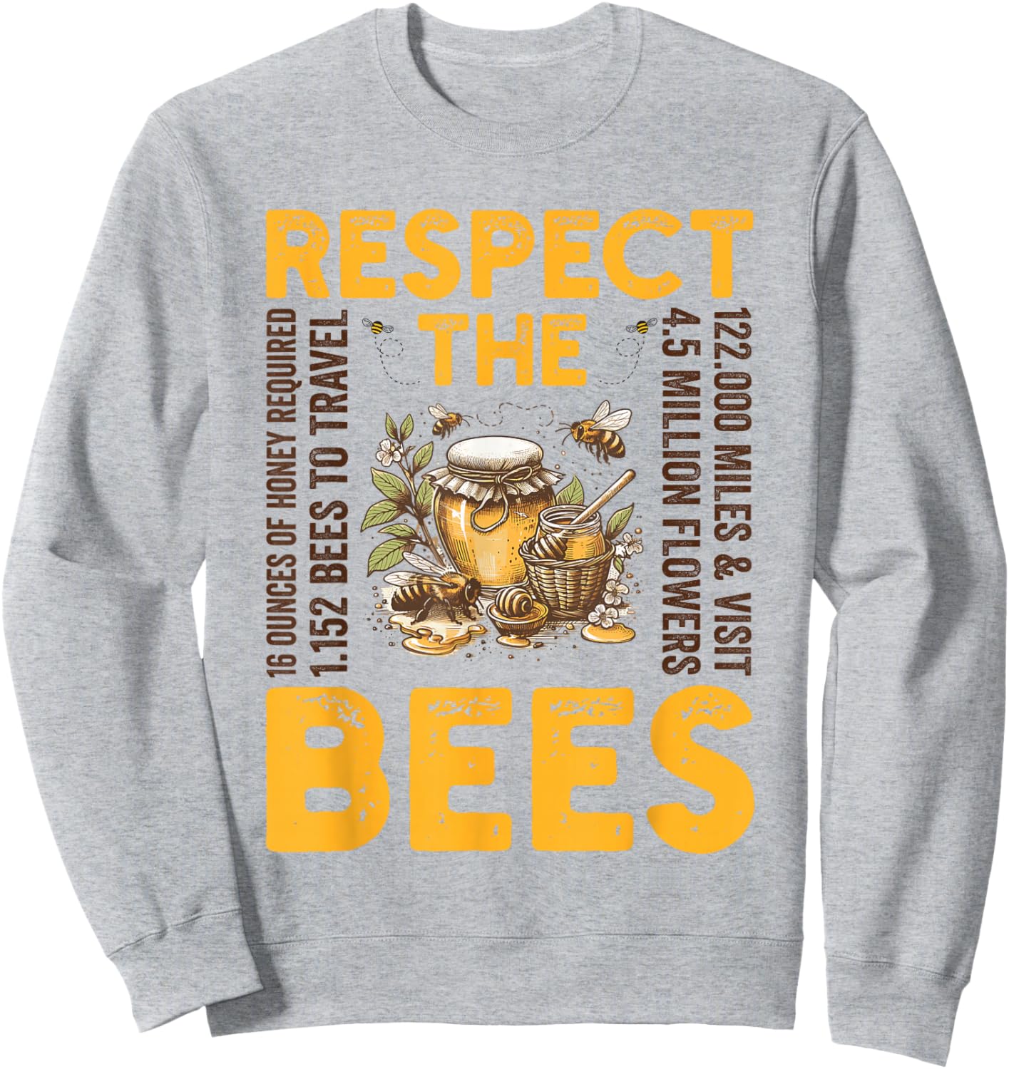 Beekeeper Clothes Honey Pollen Beekeeping Sweatshirt - Sweatshirt | Ash