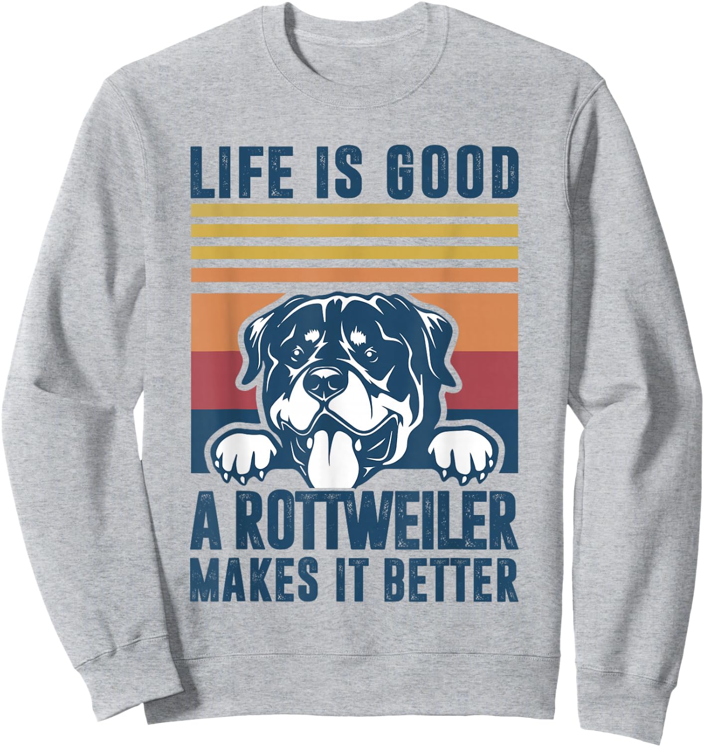 Rottweiler Gifts Women Rottweiler Mom Dad Rottweiler Sweatshirt - Sweatshirt | Ash