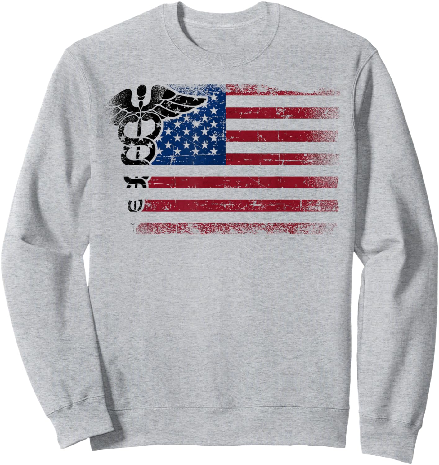CNA Nurse Certified Nursing Assistant American Flag Cna Kids Men Sweatshirt - Sweatshirt | Ash