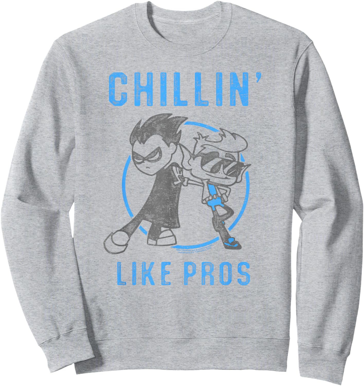 Teen Titans Go Beast Boy & Robin Like Pros Sweatshirt - Sweatshirt | Ash