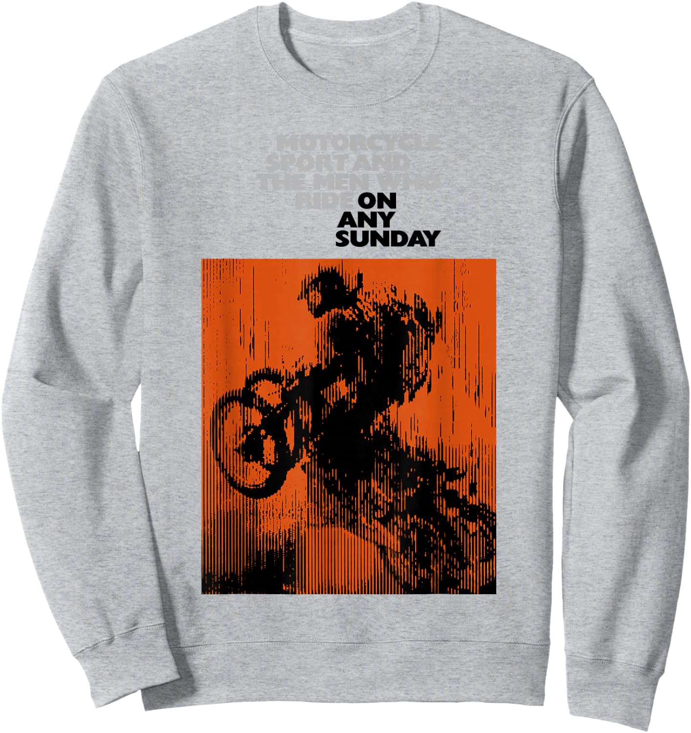 On Any Sunday 1971 Vintage Motorcycle Movie Poster Sweatshirt - Sweatshirt | Ash
