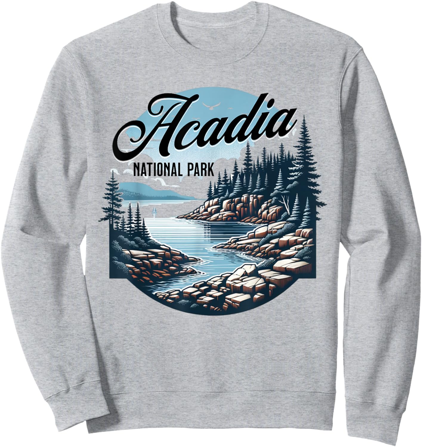 Acadia National Park Sweatshirt - Sweatshirt | Ash