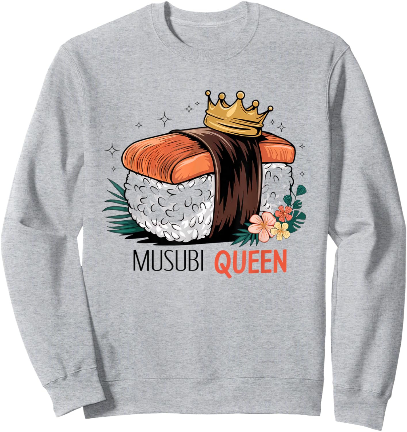 Musubi – Hawaiian Snack Lover’s Design Sweatshirt - Sweatshirt | Ash