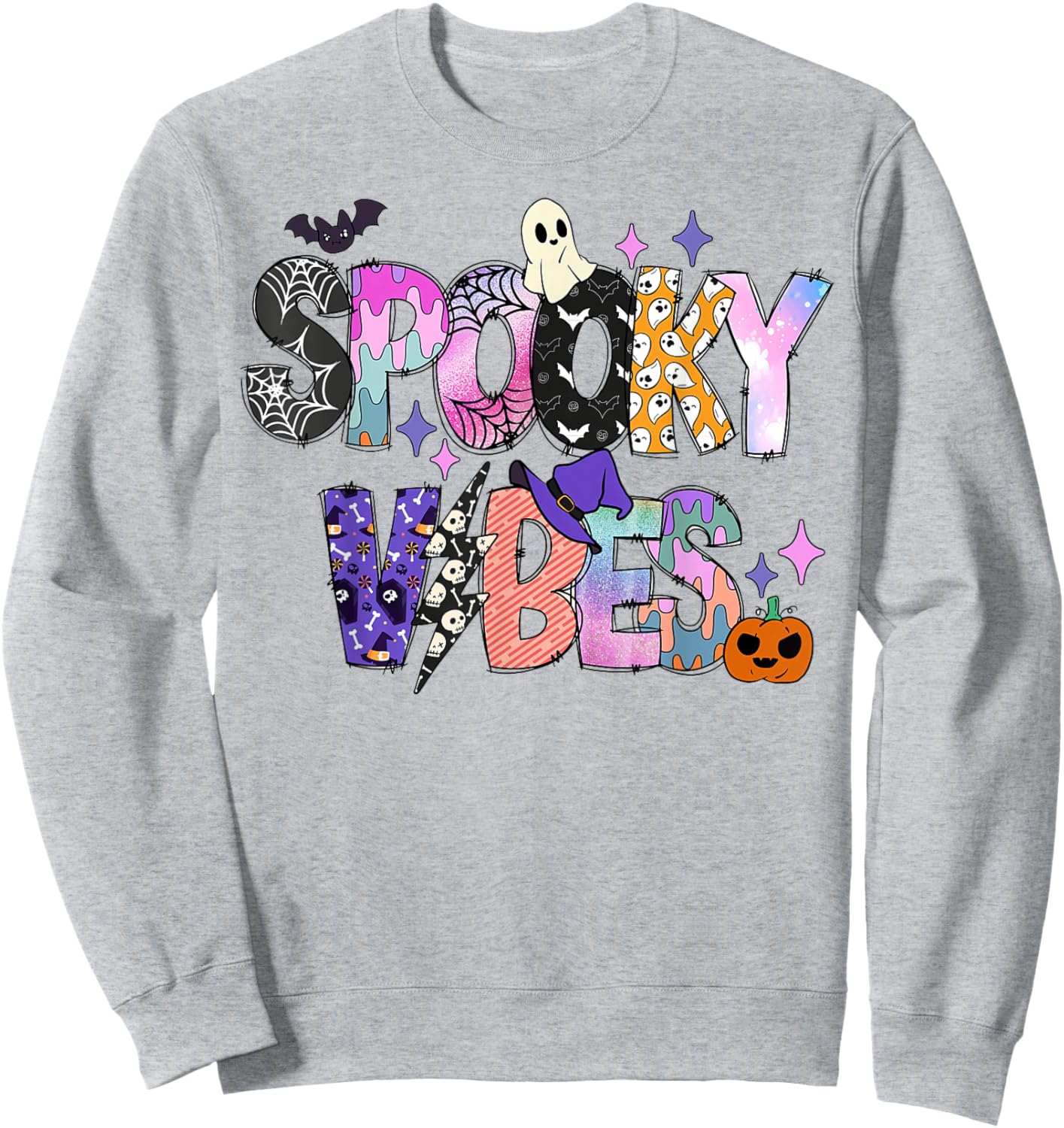 Spooky vibes halloween Sweatshirt - Sweatshirt | Ash