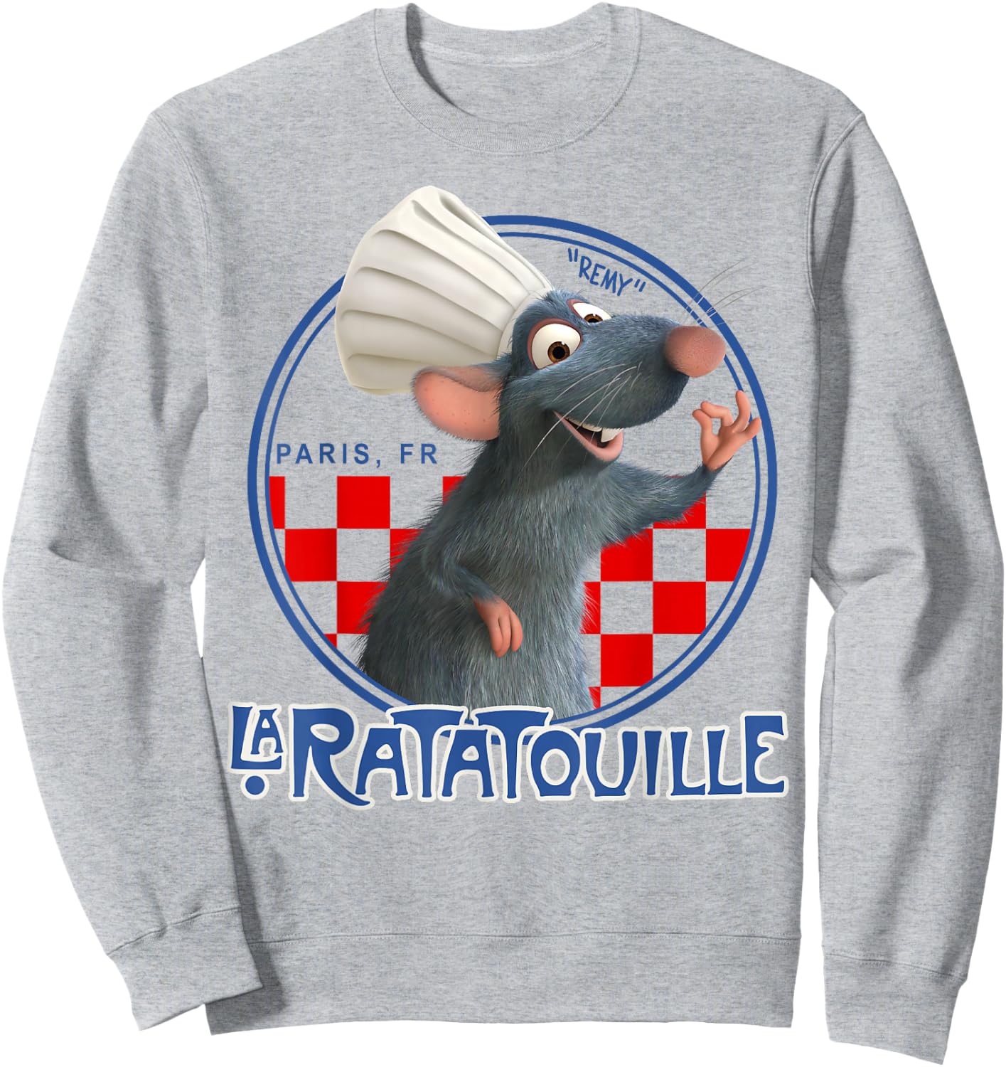 Disney Pixar Ratatouille Remy Chef Hat Portrait Small Sweatshirt - Sweatshirt | Ash