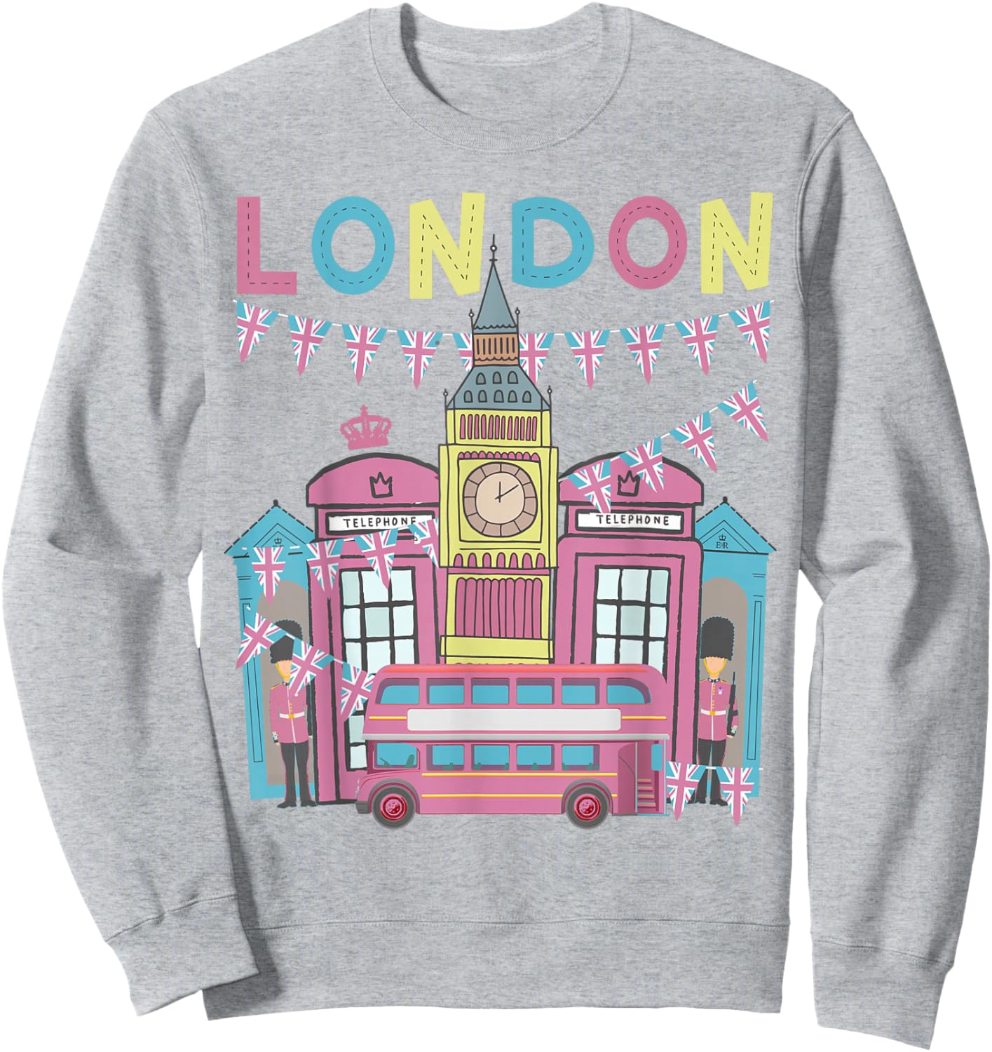 London Souvenirs Idea For Kids & English British Memorabilia Sweatshirt - Sweatshirt | Ash
