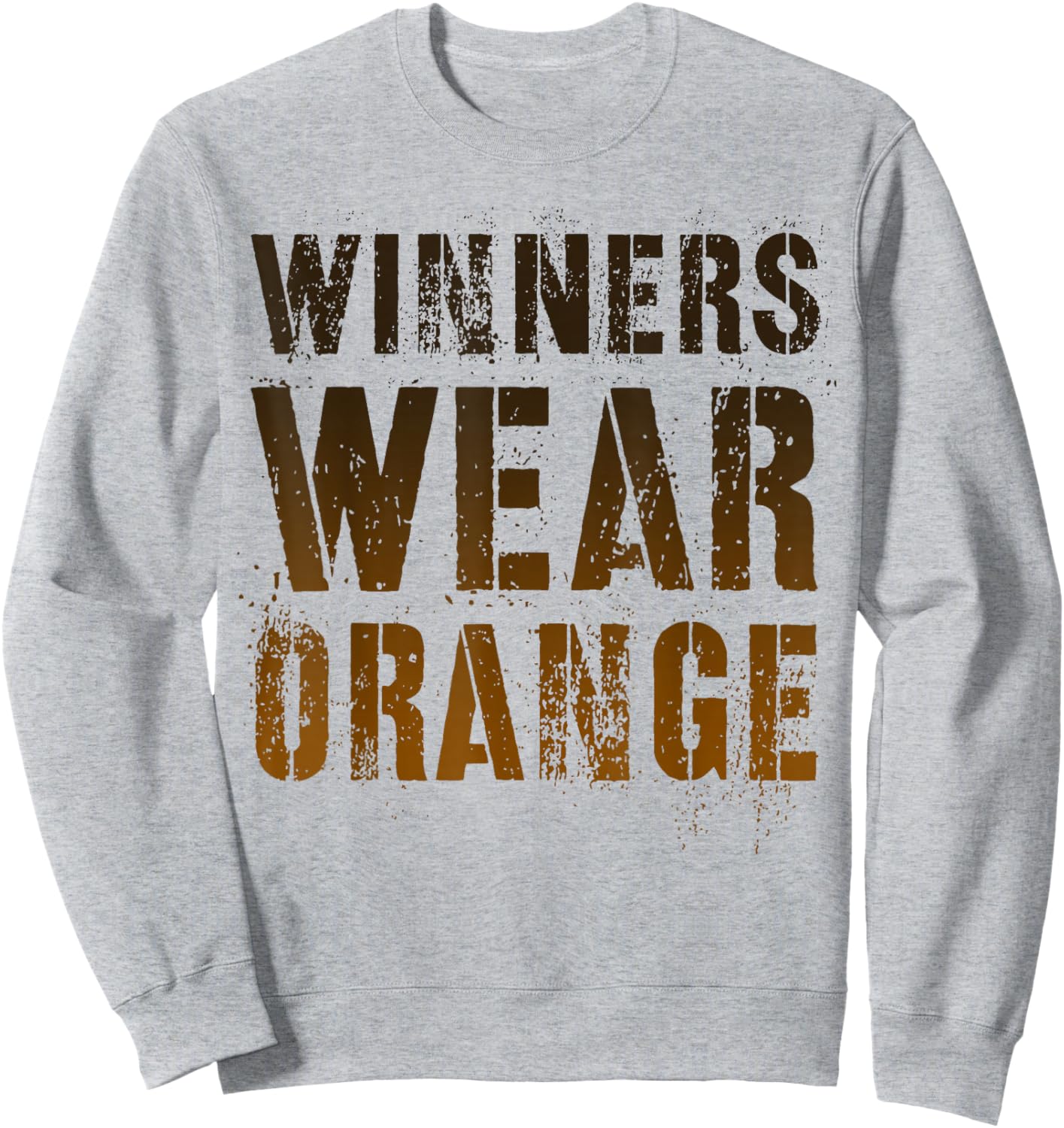 Vintage WINNERS WEAR ORANGE Summer Camp Team War Game Crew Sweatshirt - Sweatshirt | Ash