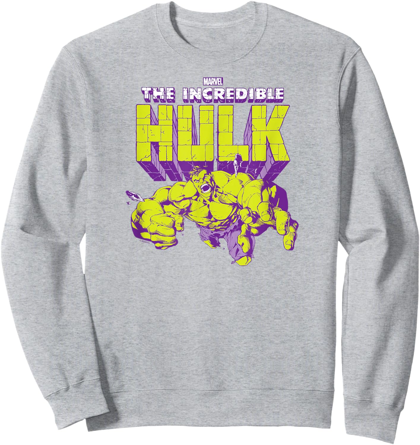 Hulk - Logo Pose Sweatshirt - Sweatshirt | Ash