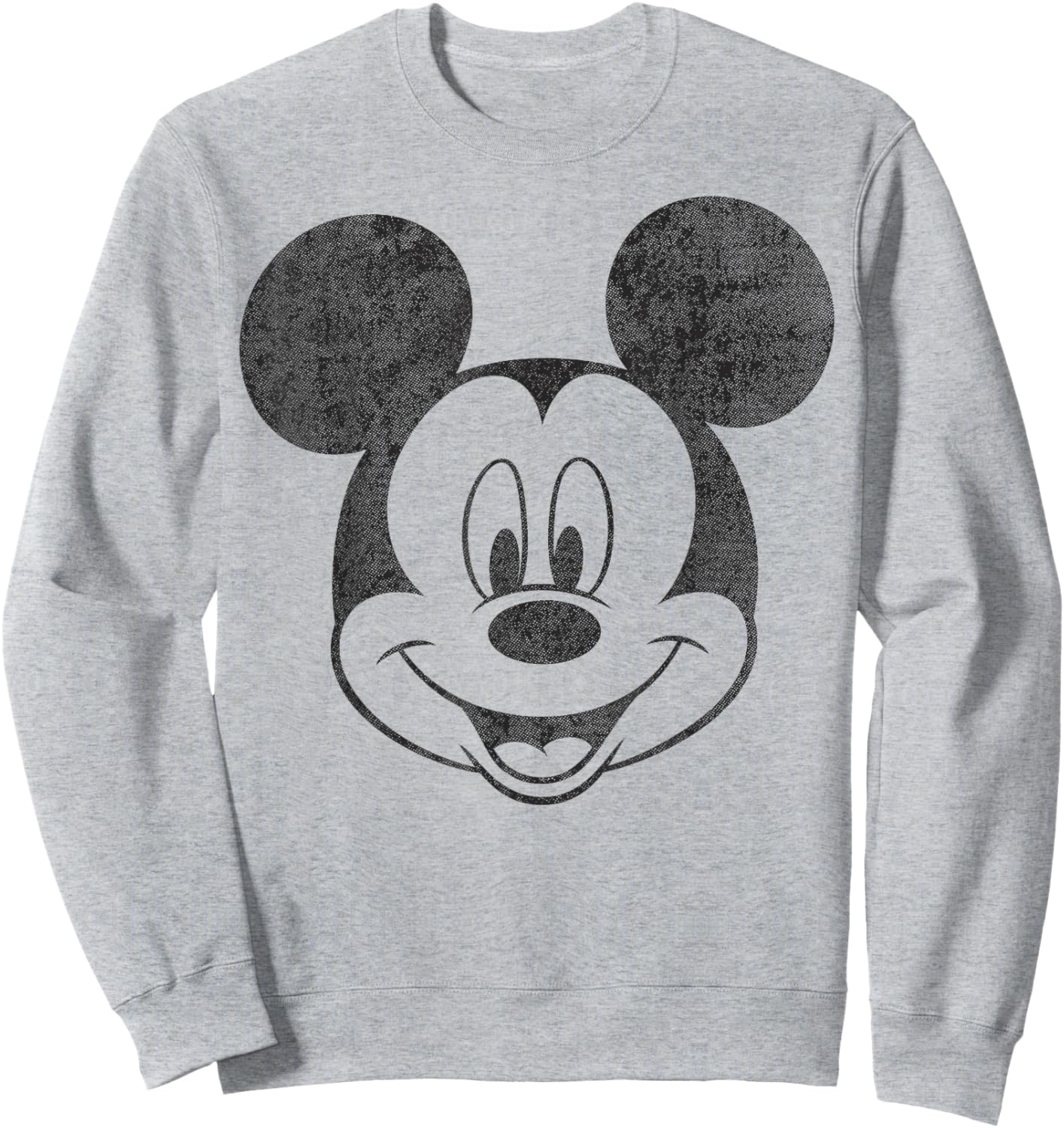 Disney Mickey Mouse Black and White Portrait Sweatshirt - Sweatshirt | Ash