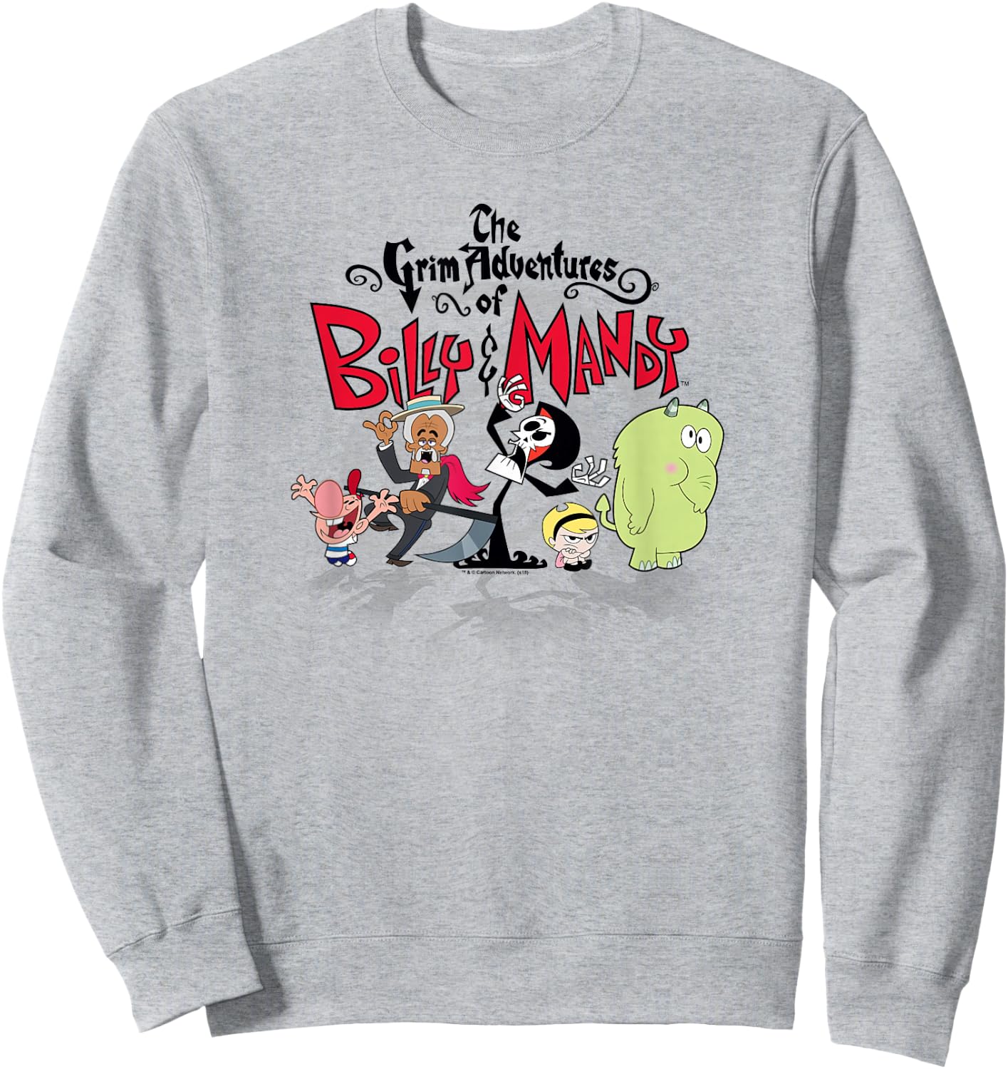 The Grim Adventures of Billy & Mandy Group Shot Sweatshirt - Sweatshirt | Ash