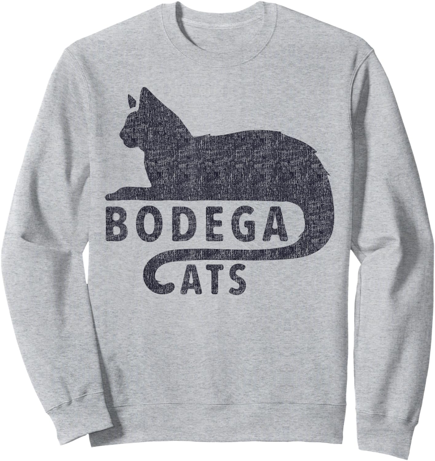 Bodega Cats Funny Black Cat Lover Sweatshirt - Sweatshirt | Ash