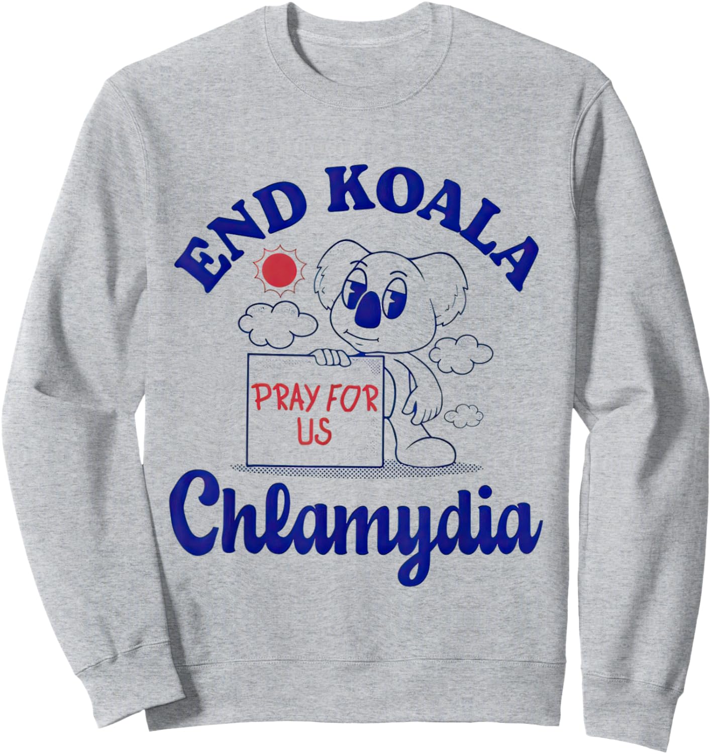 End Koala Chlamydia, Funny Sweatshirt - Sweatshirt | Ash