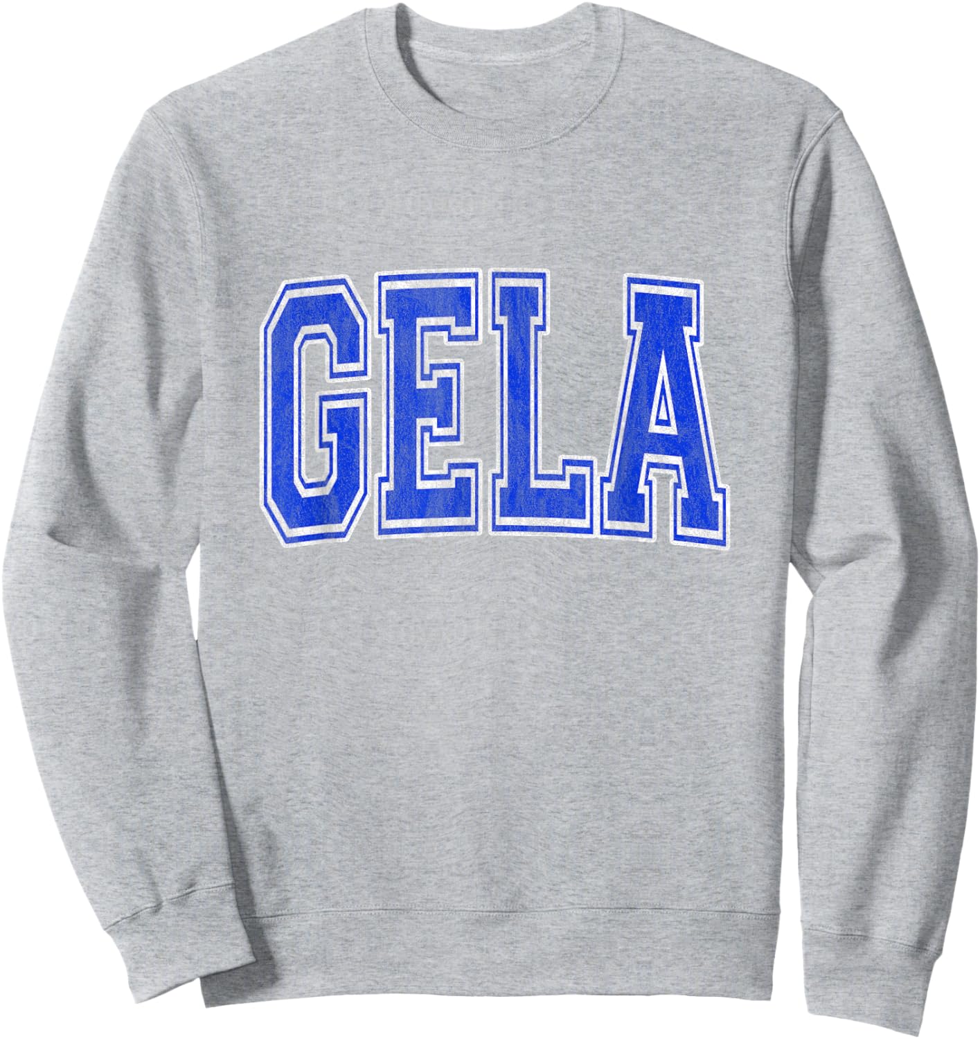Gela Italy - Gela Varsity Logo - Gela Italia Sweatshirt - Sweatshirt | Ash