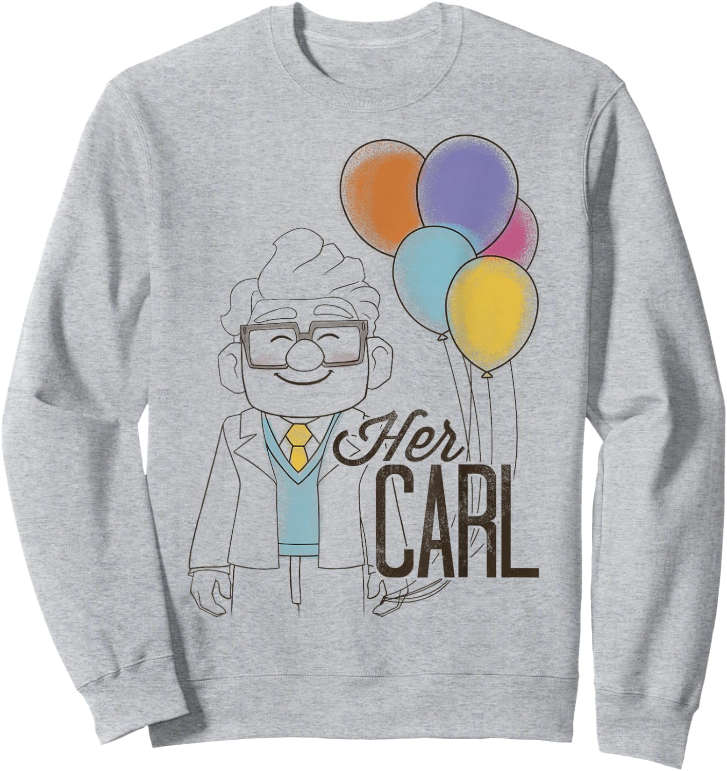 Disney Pixar Up Her Carl Couples Small Sweatshirt - Sweatshirt | Ash
