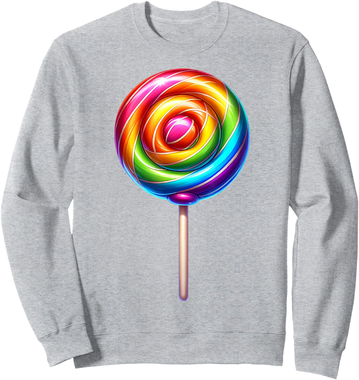 Rainbow Lolipop Candy Sweatshirt - Sweatshirt | Ash
