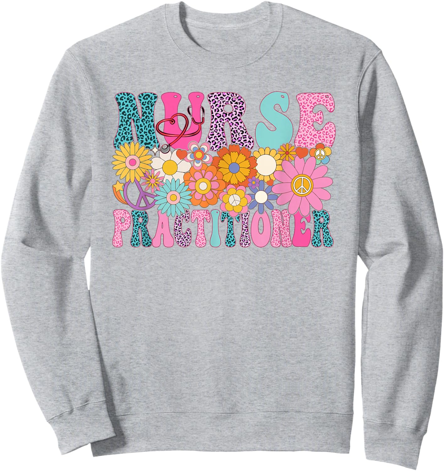 Nurse Practitioner Week Groovy Appreciation Day Sweatshirt - Sweatshirt | Ash