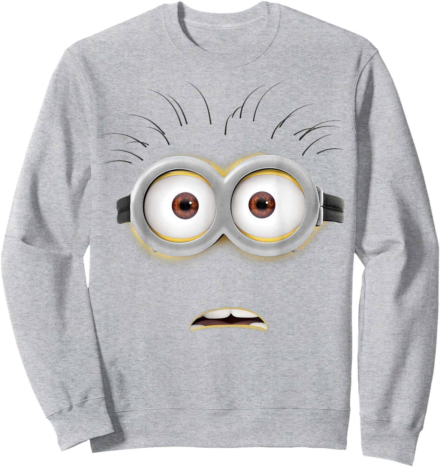 Despicable Me Minions Stunned Face Costume Sweatshirt - Sweatshirt | Ash