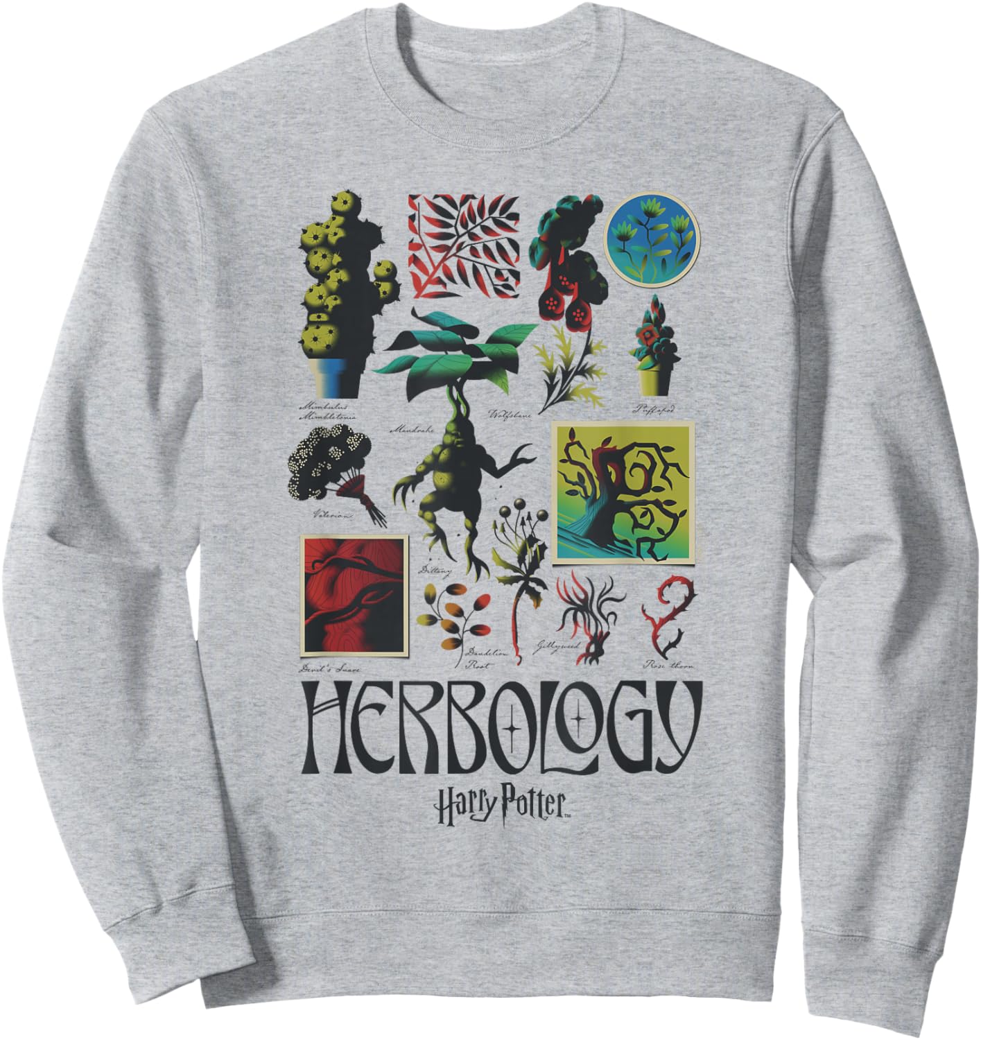 Harry Potter Herbology Textbook Sweatshirt - Sweatshirt | Ash