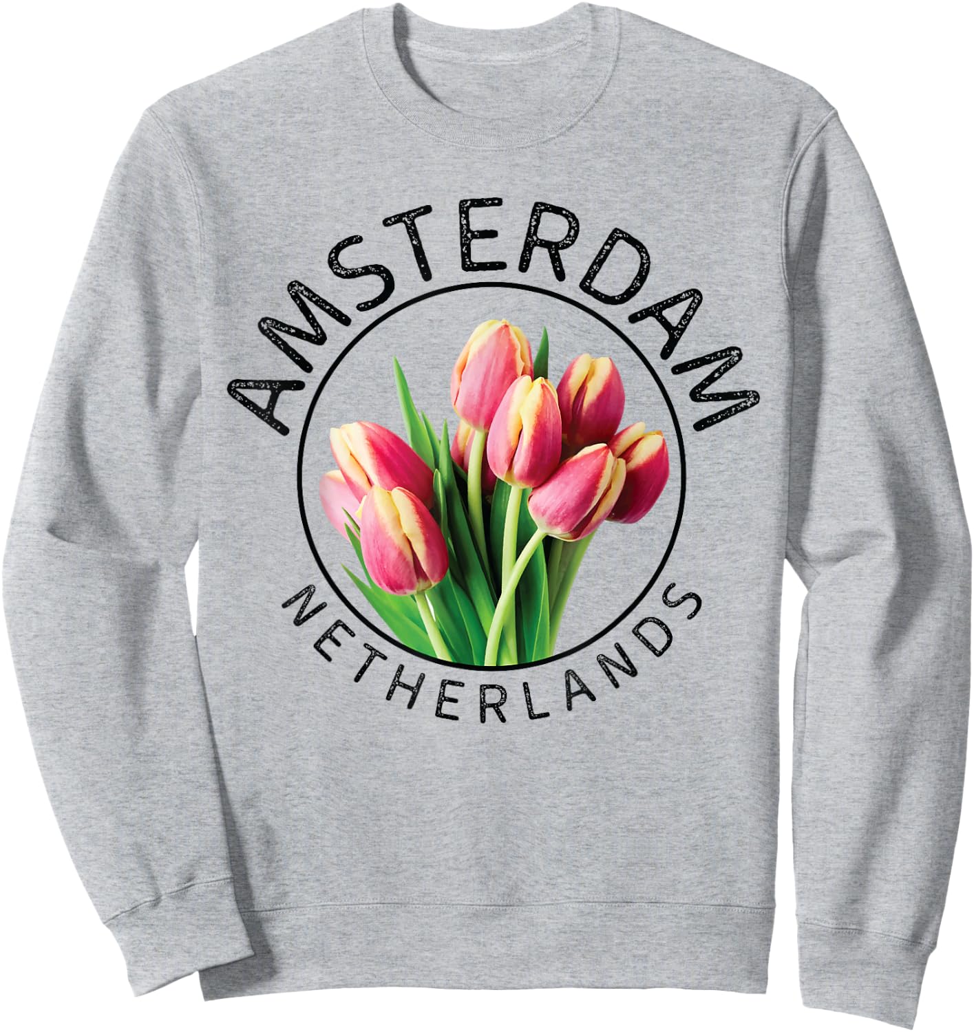 Amsterdam Tulip Festival Gift Netherlands Tulips Sweatshirt - Sweatshirt | Ash