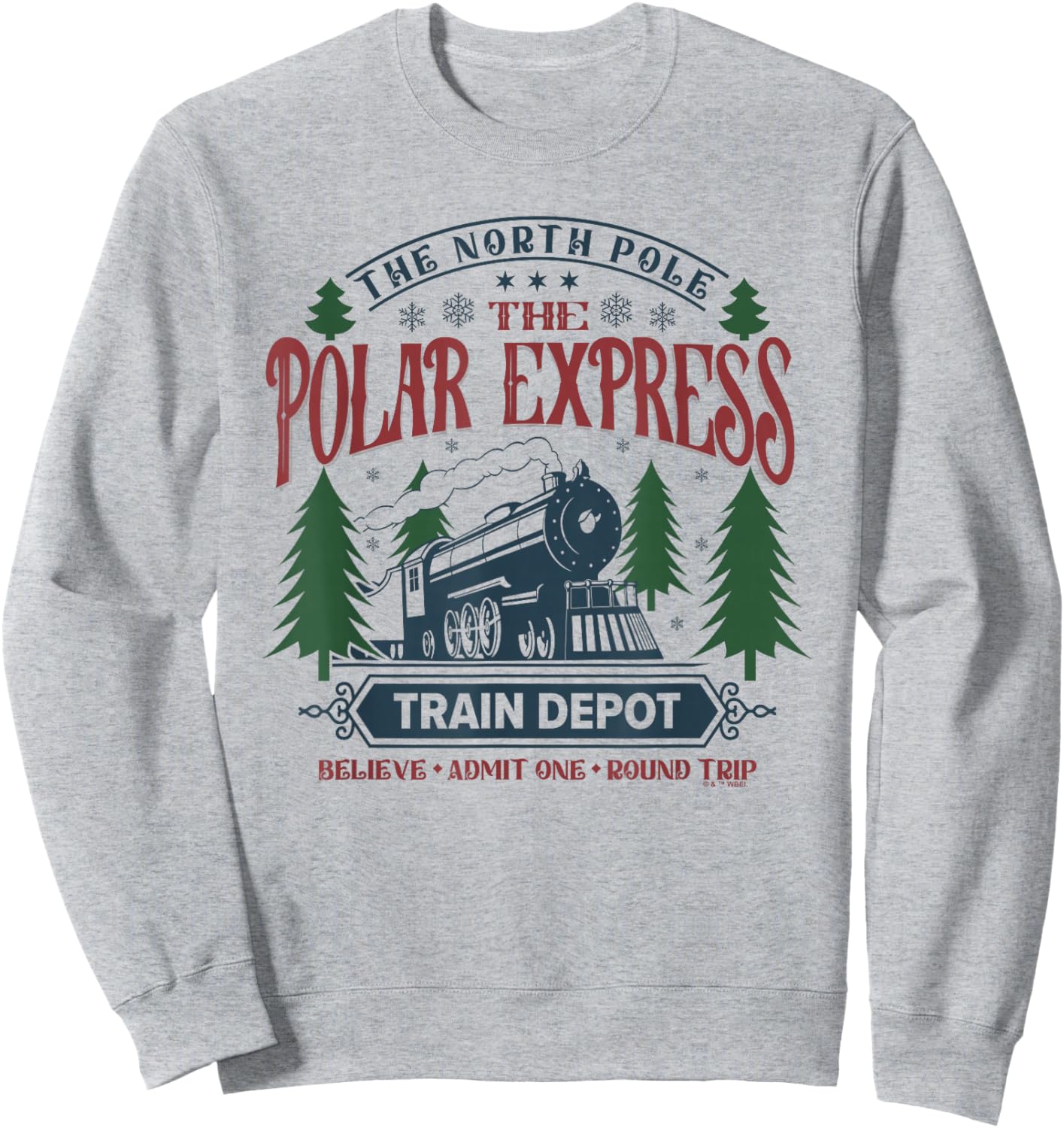 The Polar Express Train Depot Sweatshirt - Sweatshirt | Ash