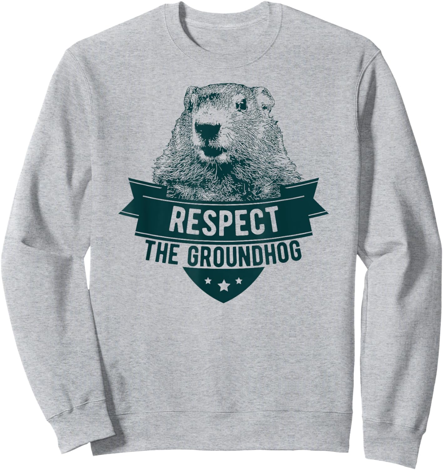 Respect The Groundhog Sweatshirt - Sweatshirt | Ash