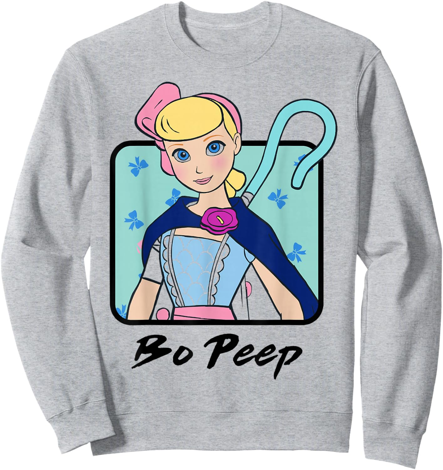Disney Pixar Toy Story 4 Bo Peep Colorful Bust Portrait Sweatshirt - Sweatshirt | Ash
