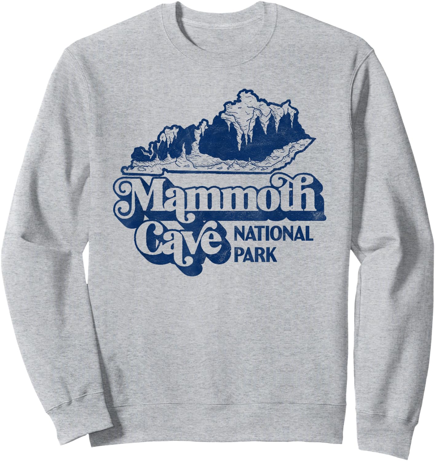 Mammoth Cave National Park Kentucky Cavern Vintage Retro Sweatshirt - Sweatshirt | Ash