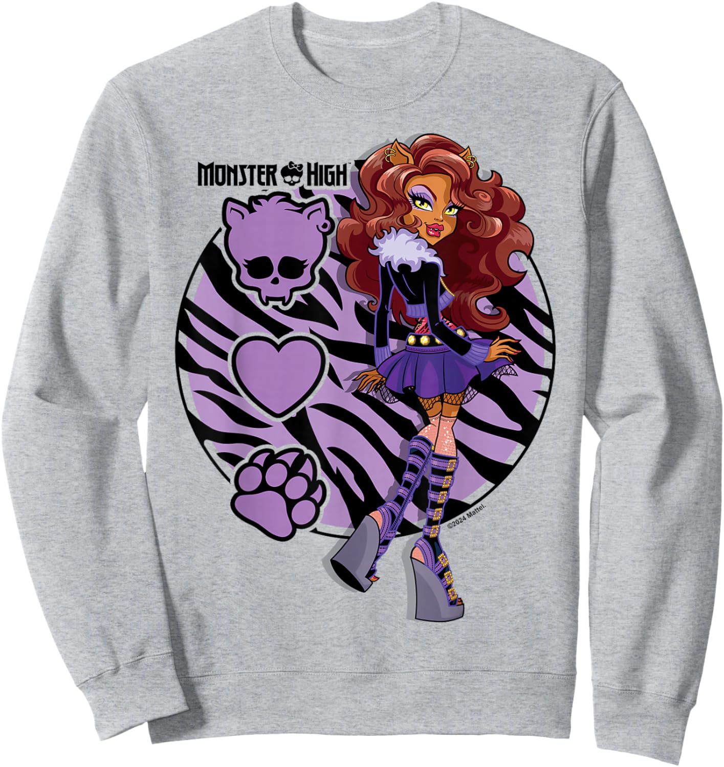Monster High -Clawdeen Werewolf Sweatshirt - Sweatshirt | Ash