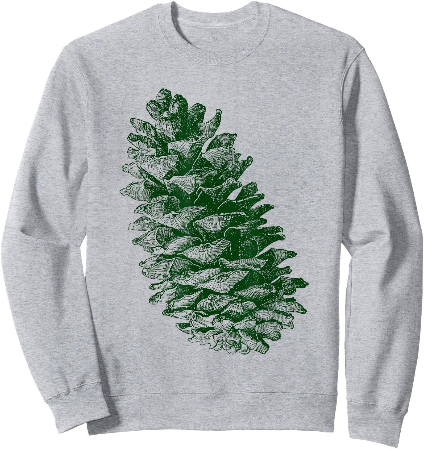 Pine Cones Forest Vintage Graphic Gift - Pine Cones Sweatshirt - Sweatshirt | Ash