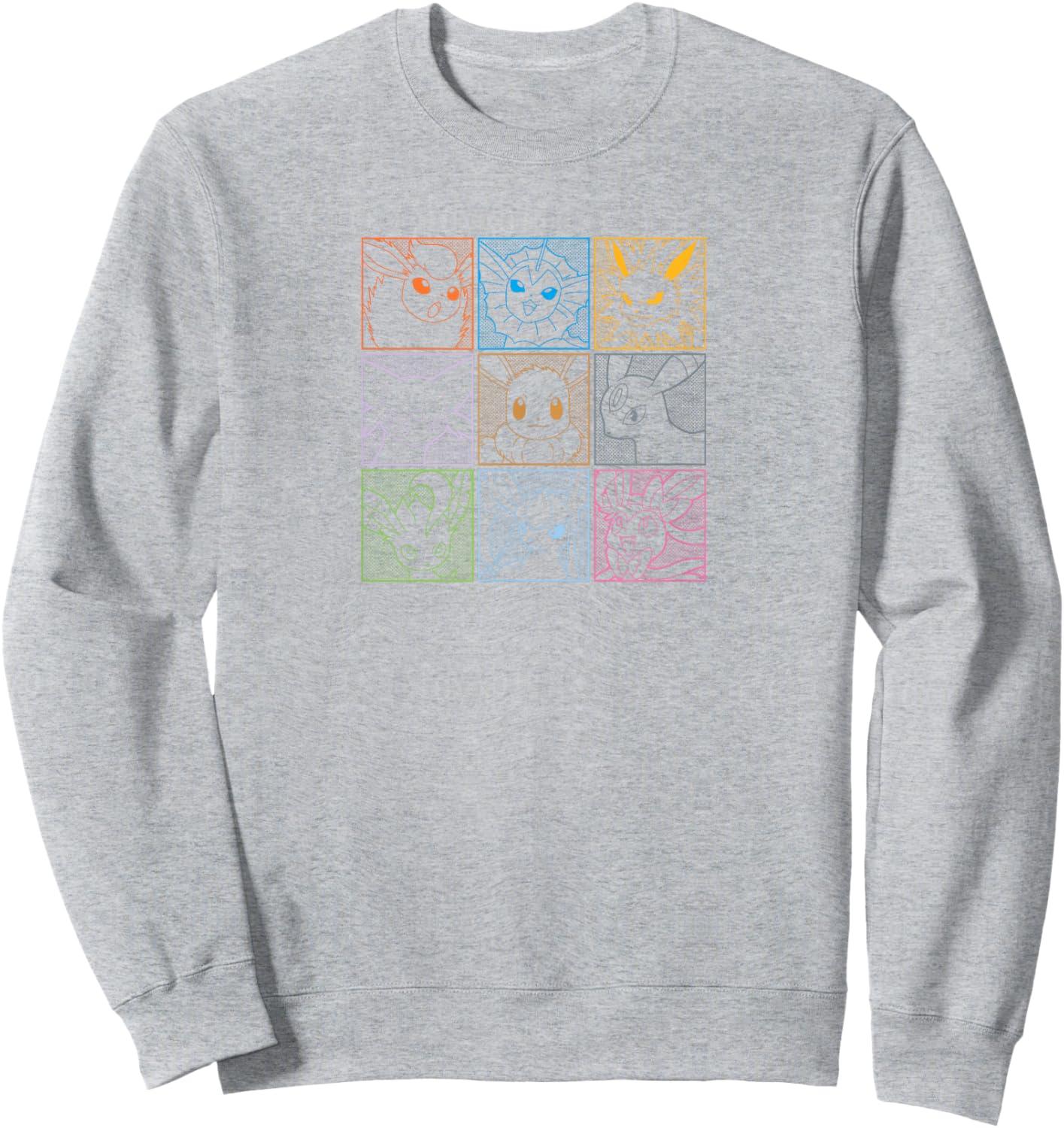 Pokémon Club - Eevee Squares Sweatshirt - Sweatshirt | Ash