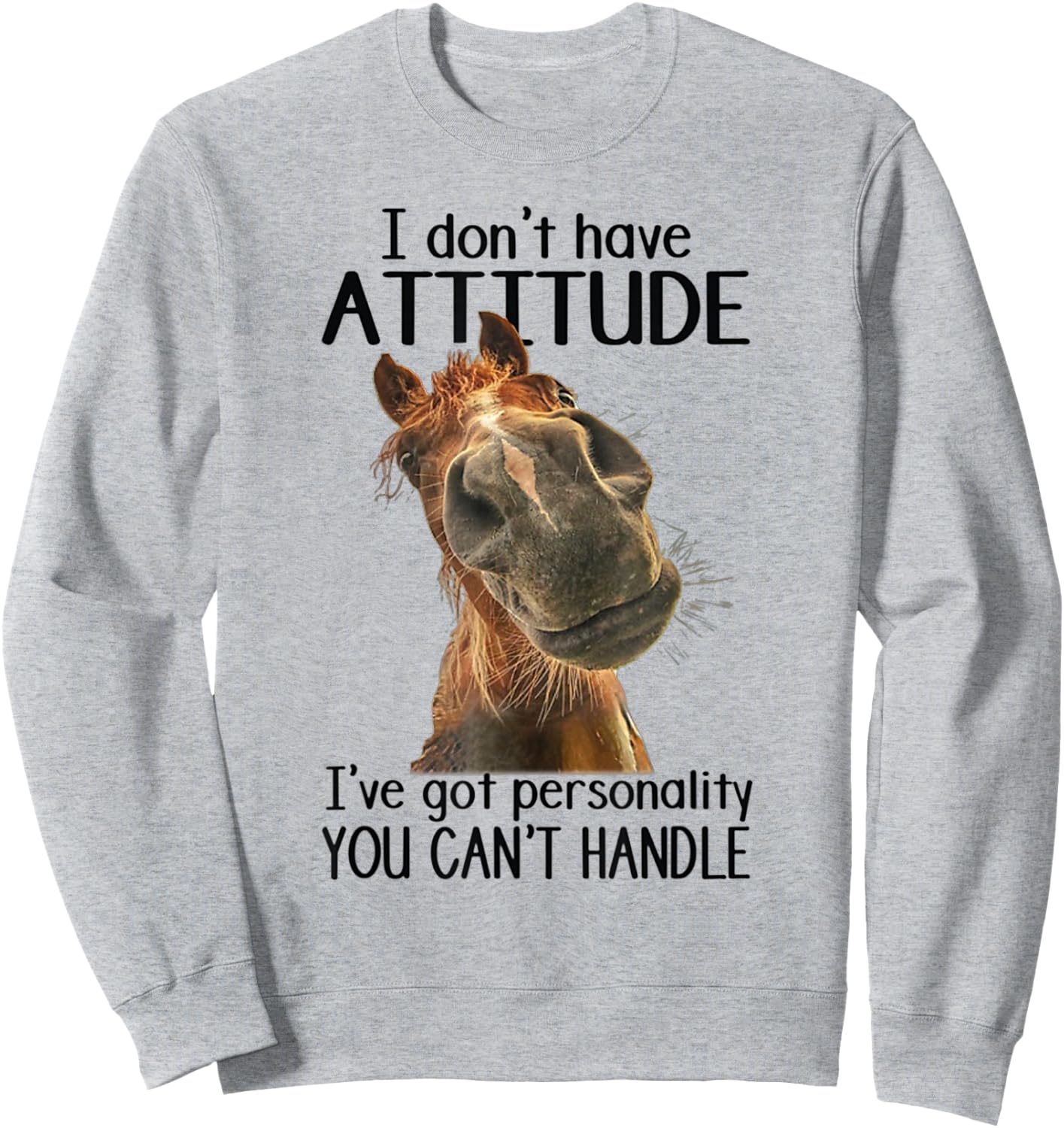 I Don't Have Attitude I've Got Personality You Can't Handle Sweatshirt - Sweatshirt | Ash