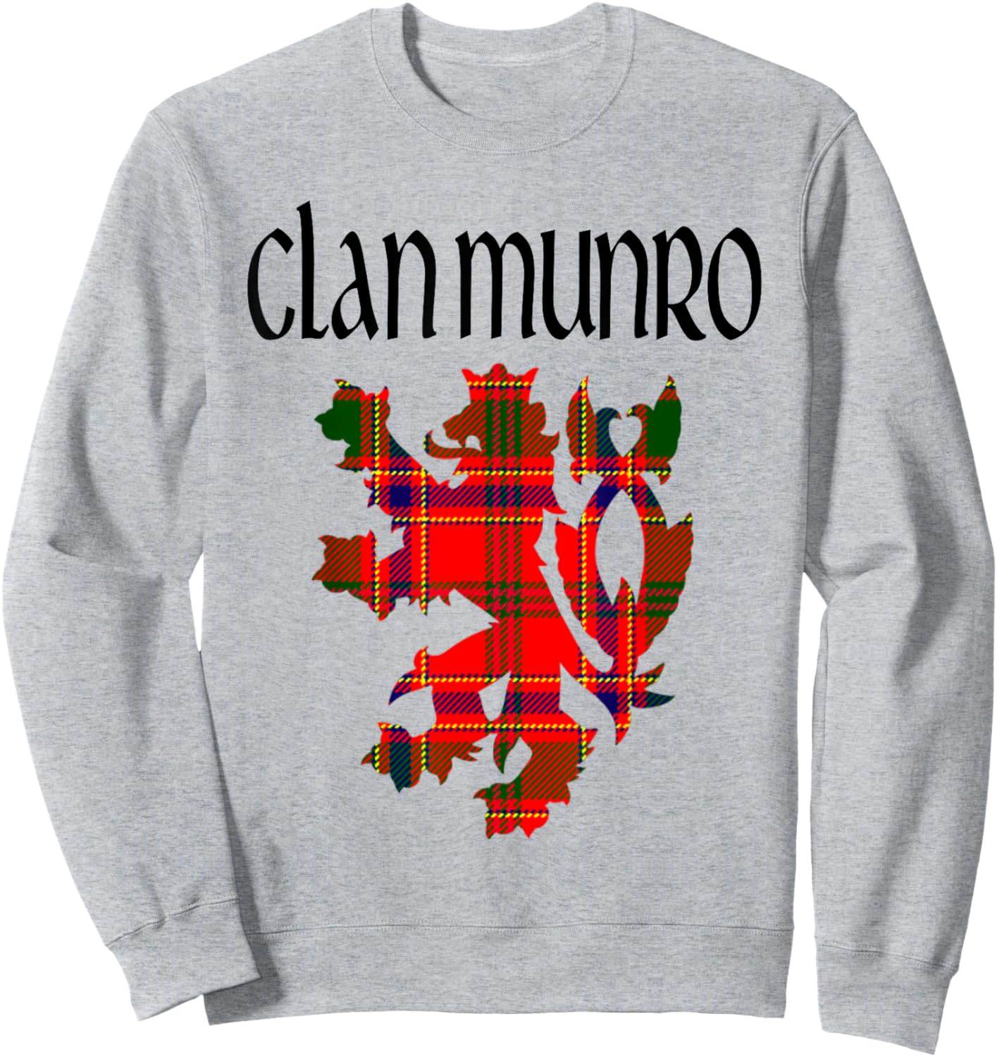 Clan Munro Tartan Scottish Family Name Scotland Pride Sweatshirt - Sweatshirt | Ash