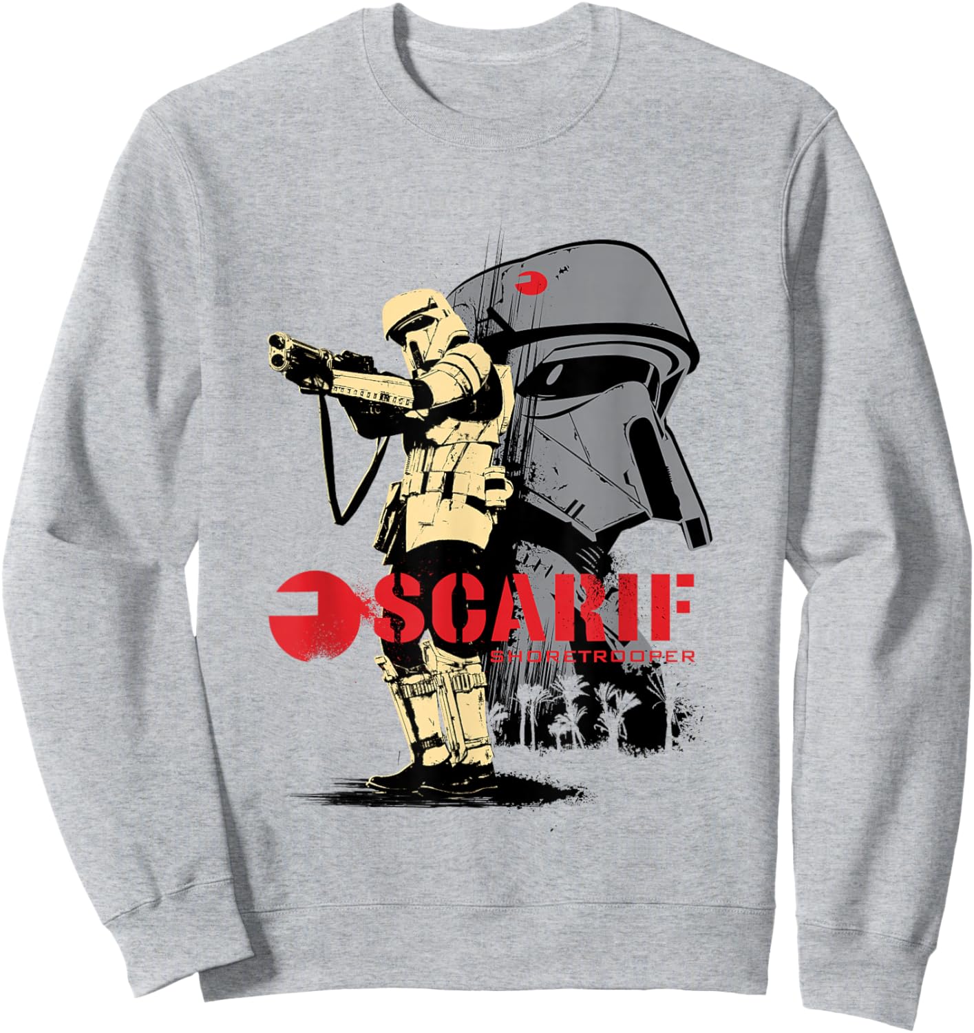 Star Wars Rogue One Iconic Scarif Shoretrooper Big Portrait Sweatshirt - Sweatshirt | Ash