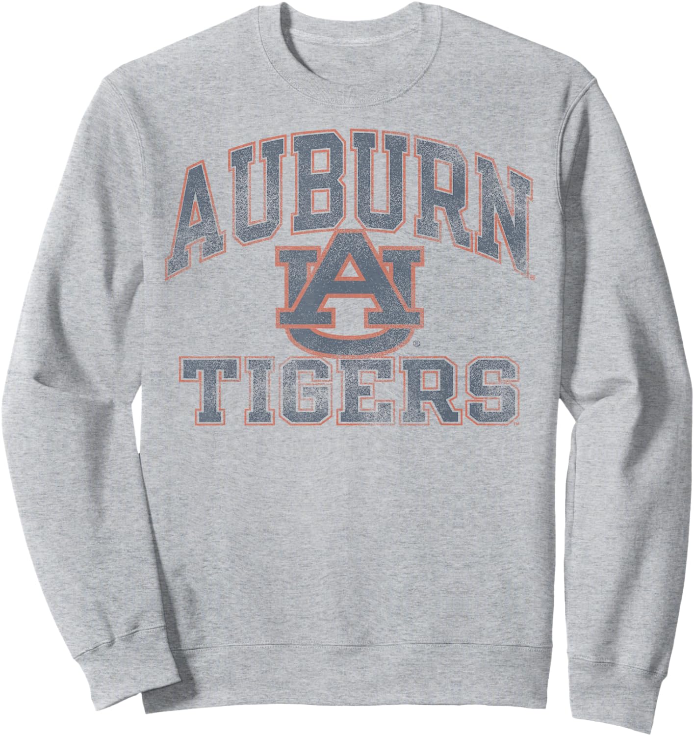 Auburn Tigers Vintage Worn Gray Officially Licensed Sweatshirt - Sweatshirt | Ash