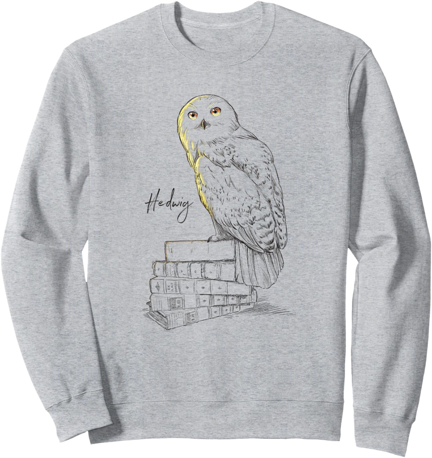 Harry Potter Hedwig Harry's Pet Owl Sketch Chest Portrait Sweatshirt - Sweatshirt | Ash