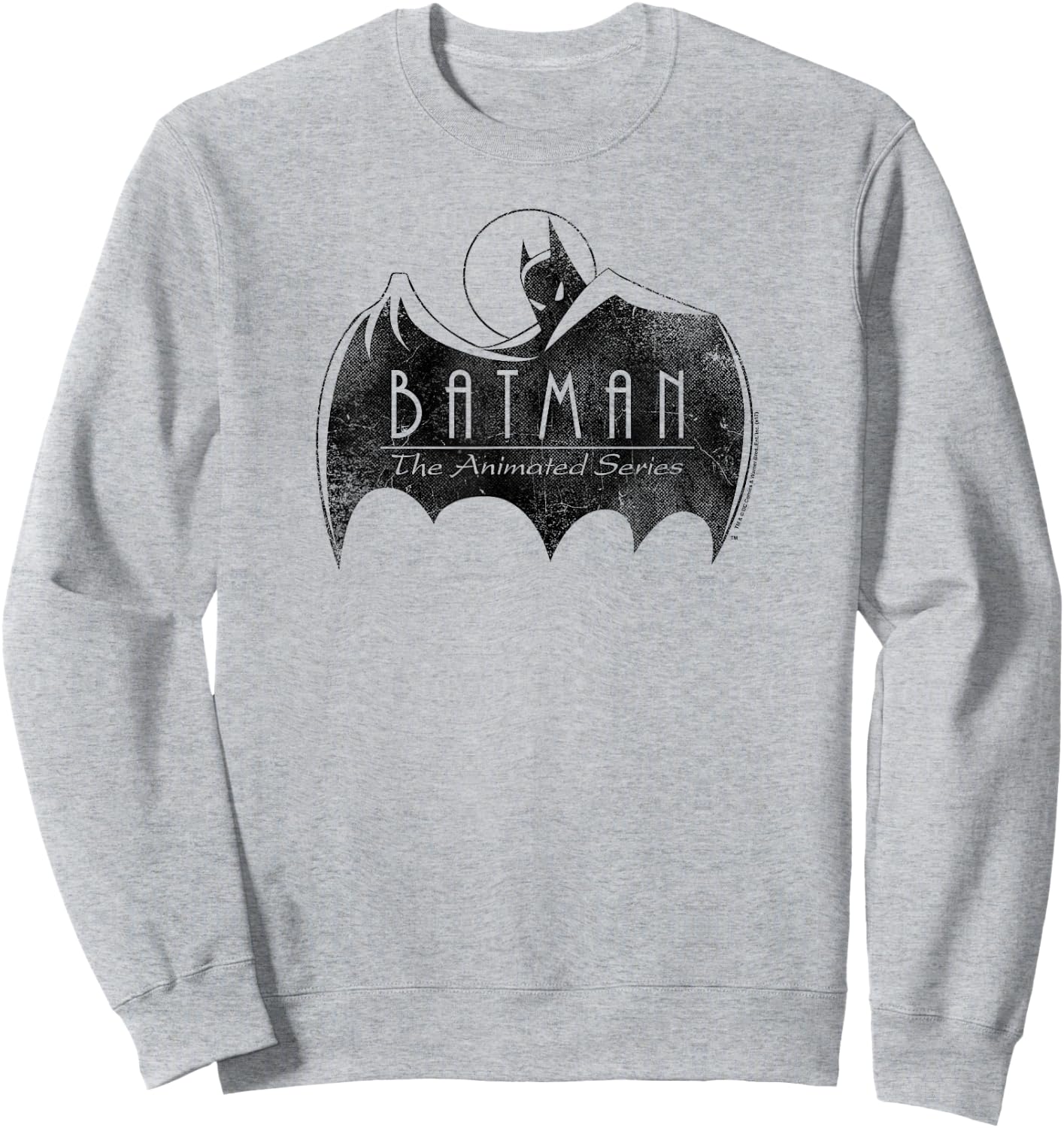 Batman: The Animated Series One Color Logo Sweatshirt - Sweatshirt | Ash