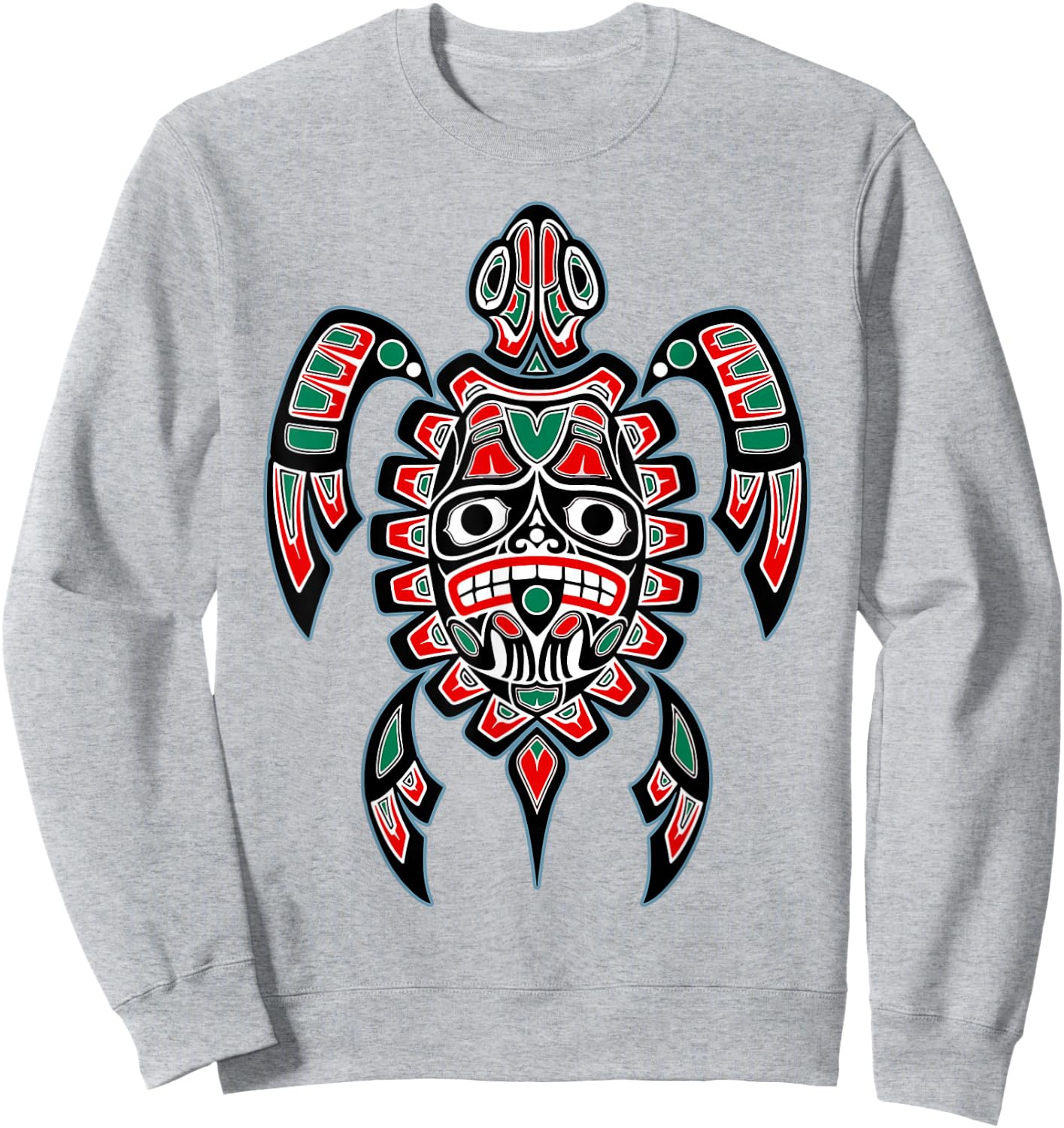 Turtle Haida Native American Indian Pride Tlingit Men Women Sweatshirt - Sweatshirt | Ash