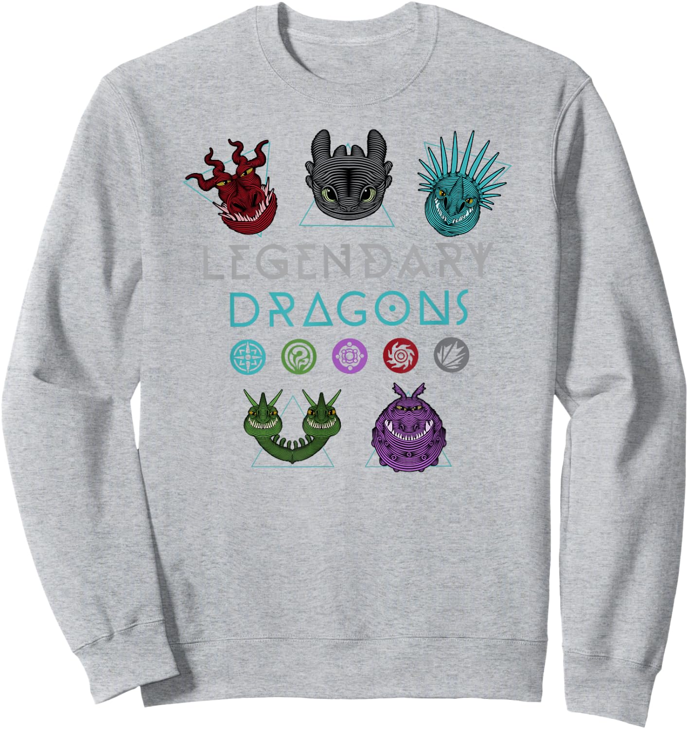 How to Train Your Dragon 3 Hidden World Legendary Sweatshirt - Sweatshirt | Ash