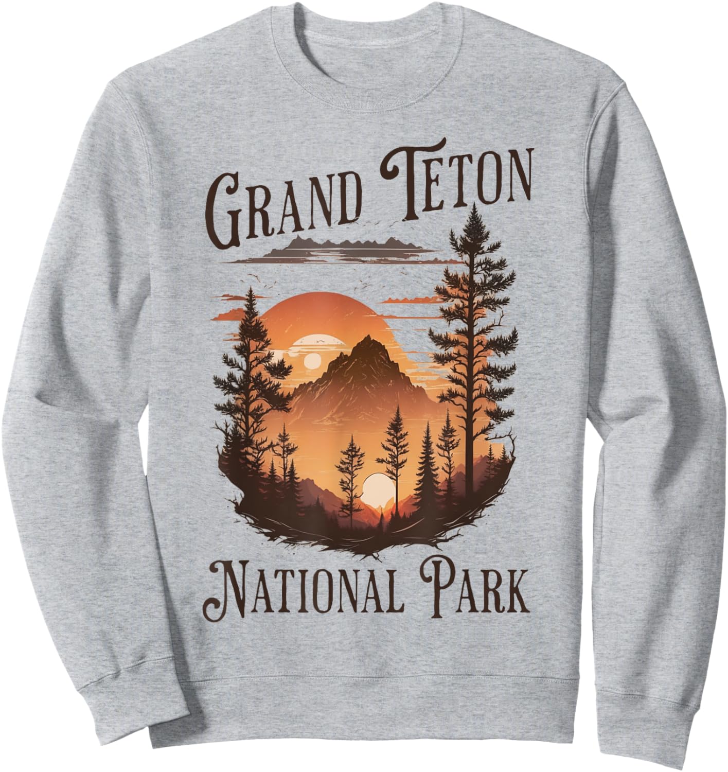 Grand Teton National Park Sweatshirt - Sweatshirt | Ash
