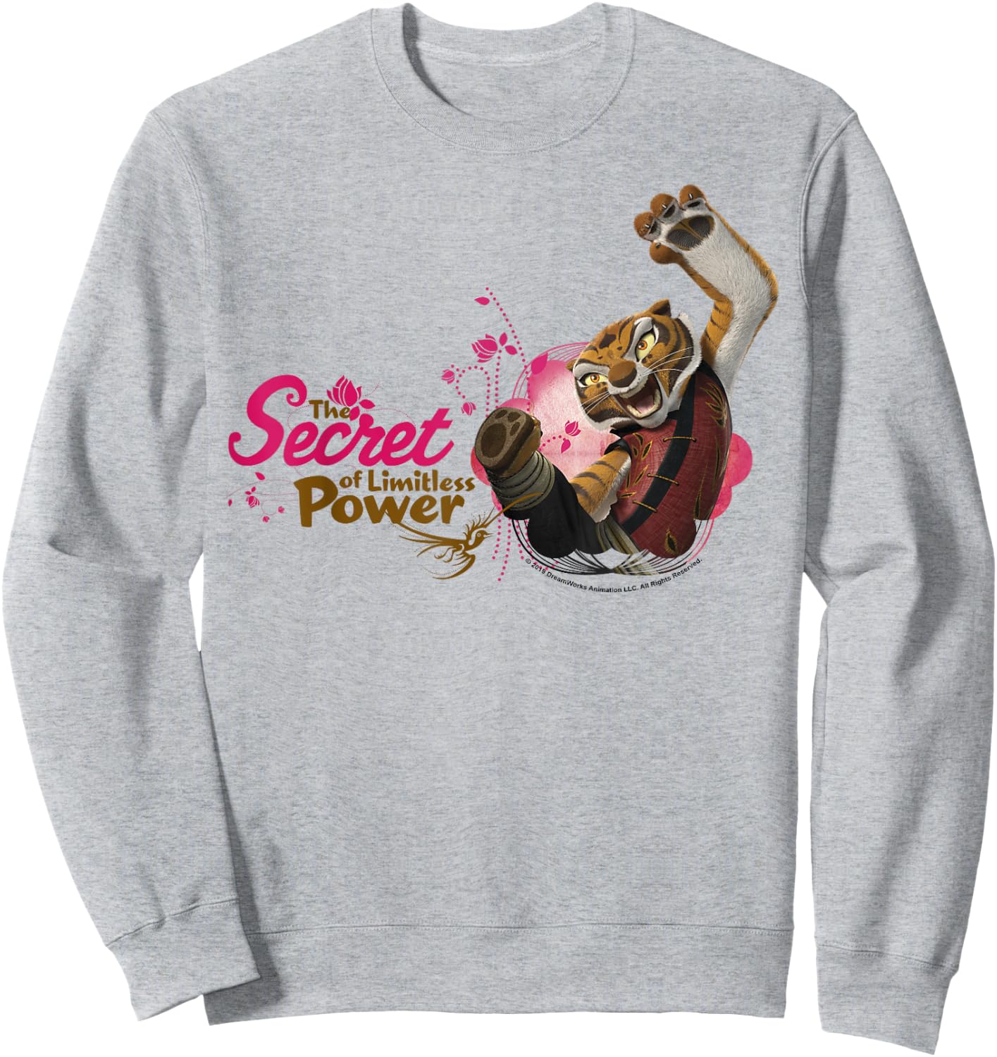 Kung Fu Panda Tigress The Secret Of Limitless Power Sweatshirt - Sweatshirt | Ash