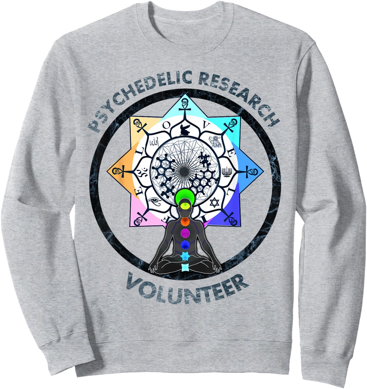 Funny-psychedelic-research-volunteer Sweatshirt - Sweatshirt | Ash
