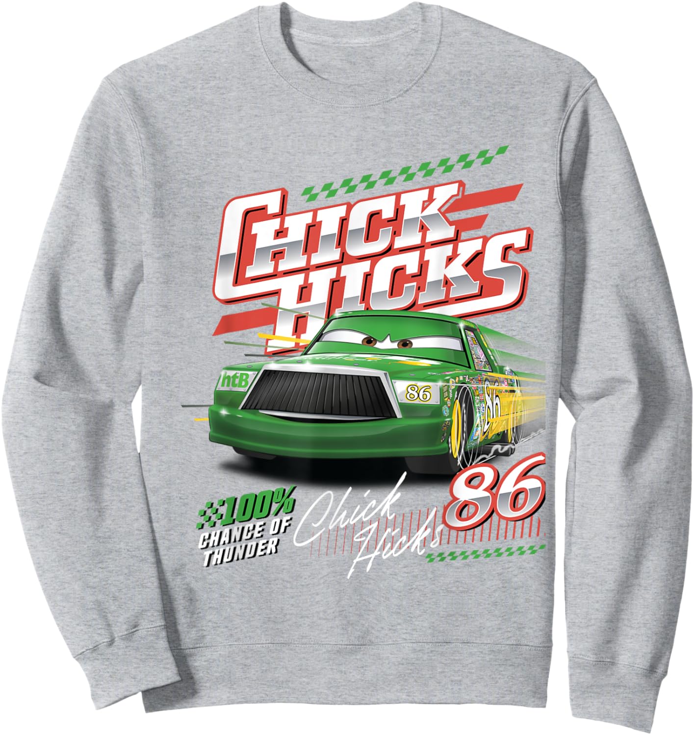 Car Chick Hicks Chance Of Thunder Sweatshirt - Sweatshirt | Ash