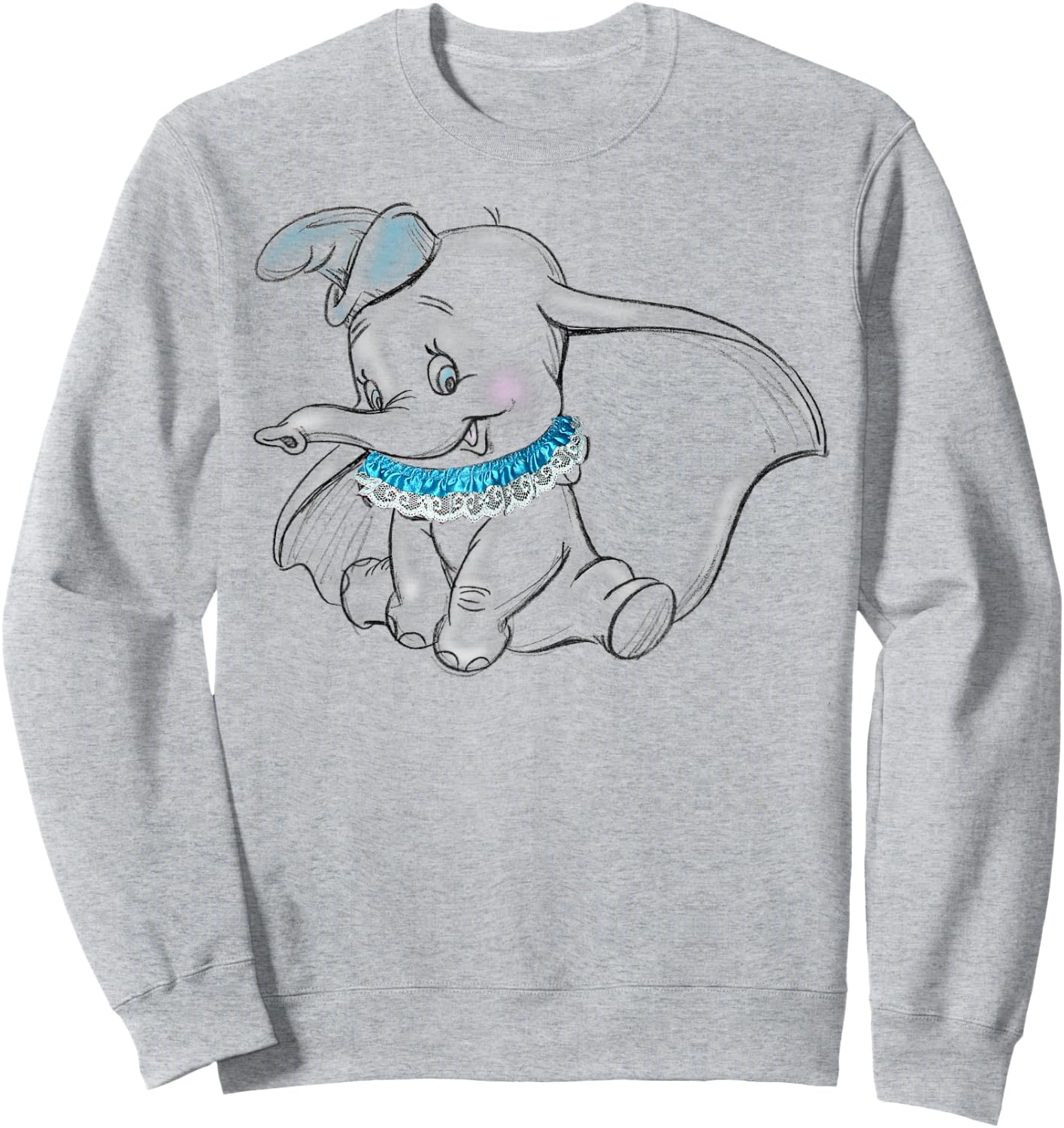 Dumbo - Sitting Dumbo Sweatshirt - Sweatshirt | Ash