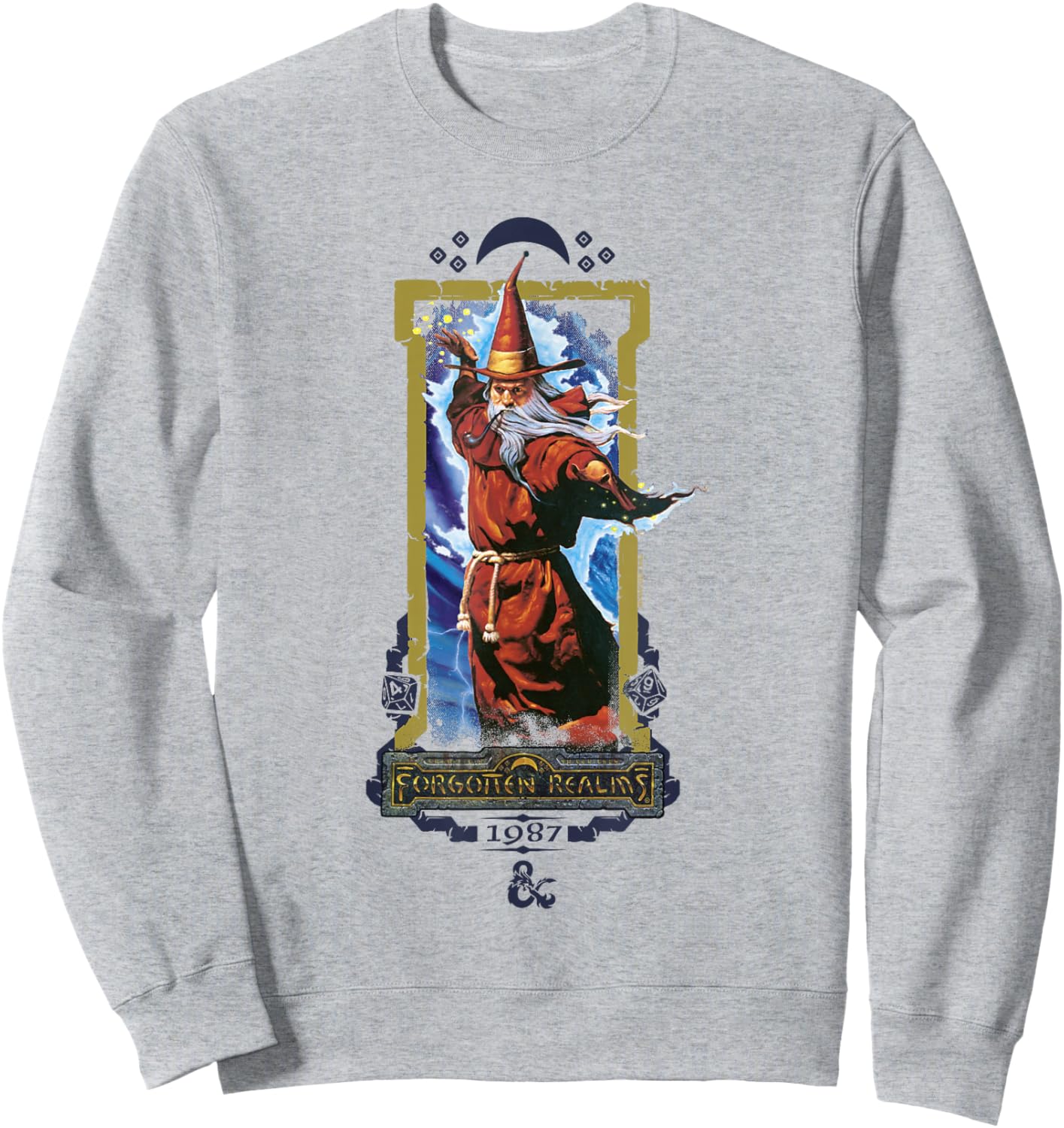 Dungeons & Dragons 50th Anniversary Forgotten Realms Vintage Sweatshirt - Sweatshirt | Ash