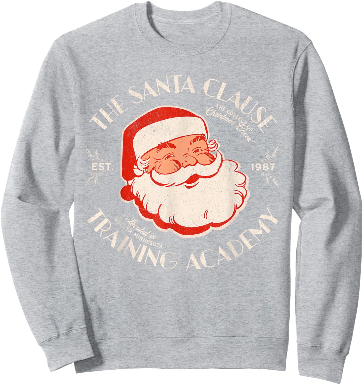 The Santa Clause Training Academy Retro Christmas Sweatshirt - Sweatshirt | Ash
