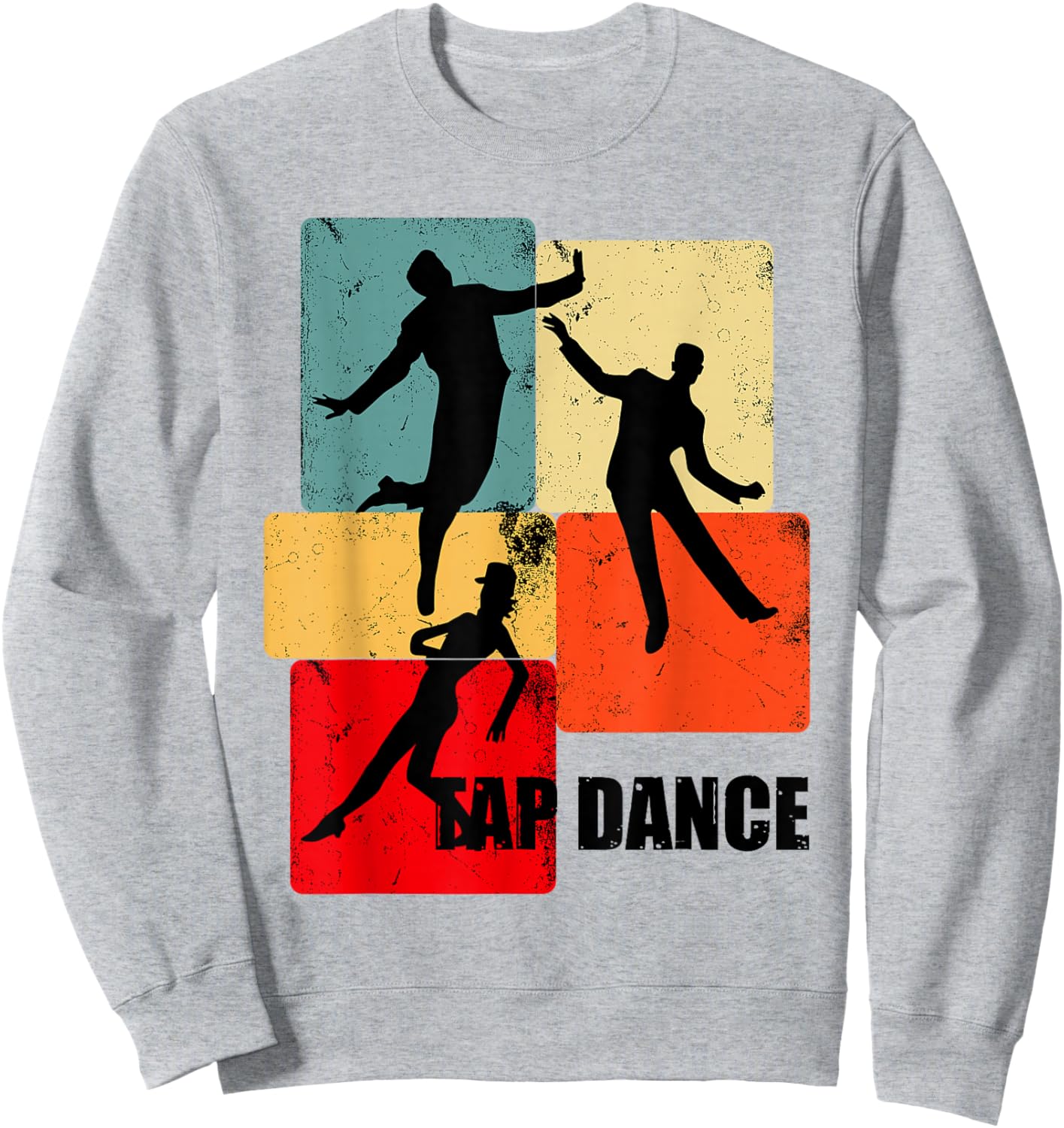 Retro Tap dancer Shirts | Tap Dancing for Tap Dancer | White, Small, Classic Fit, Short Sleeve Sweatshirt - Sweatshirt | Ash