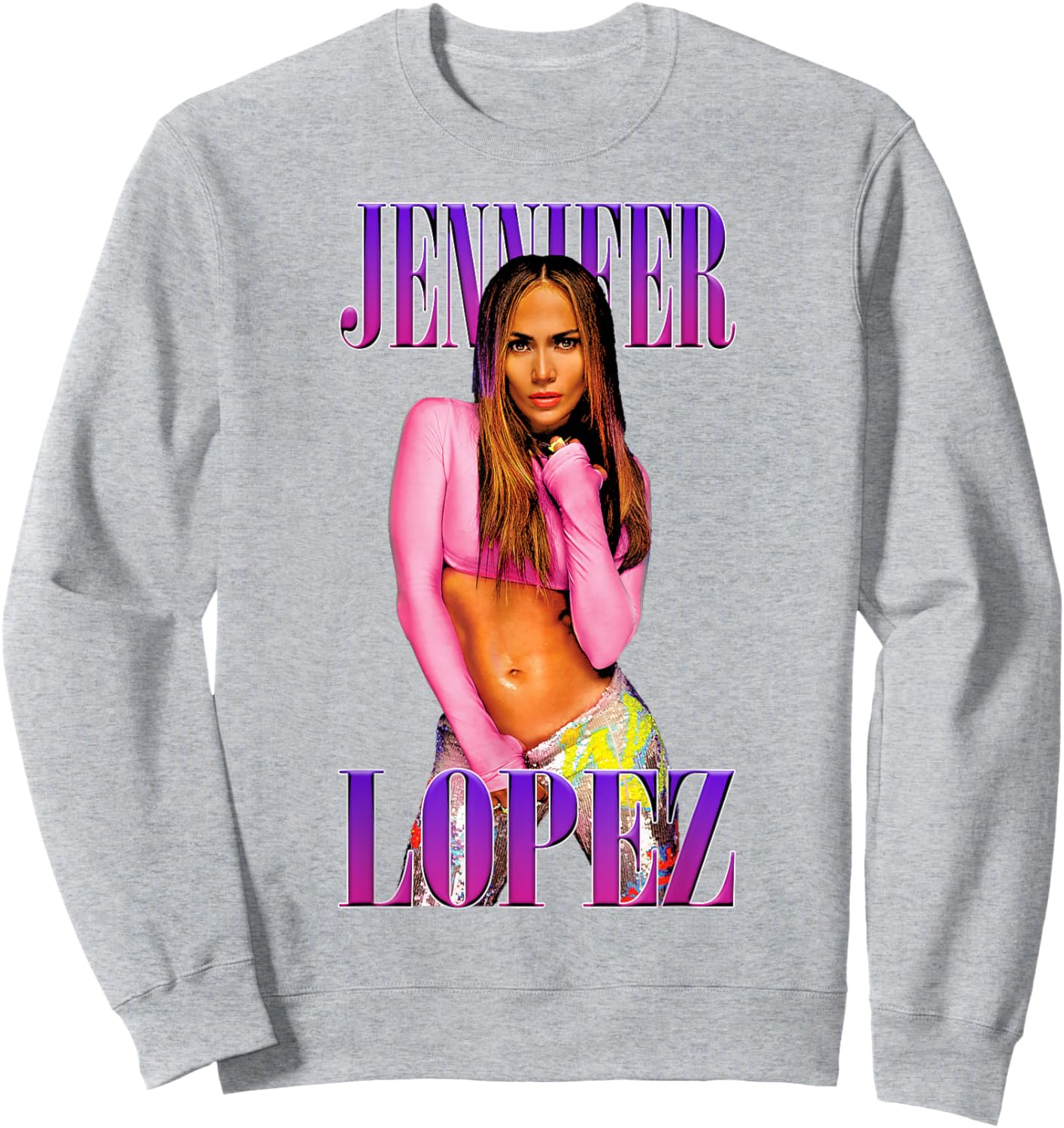 Jennifer Lopez Pink Pose White Sweatshirt - Sweatshirt | Ash