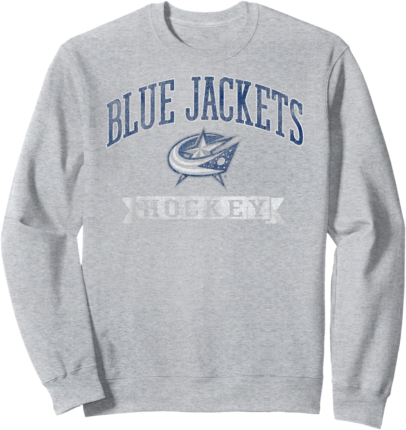 Columbus Blue Jackets Vintage Hockey Red Officially Licensed Sweatshirt - Sweatshirt | Ash