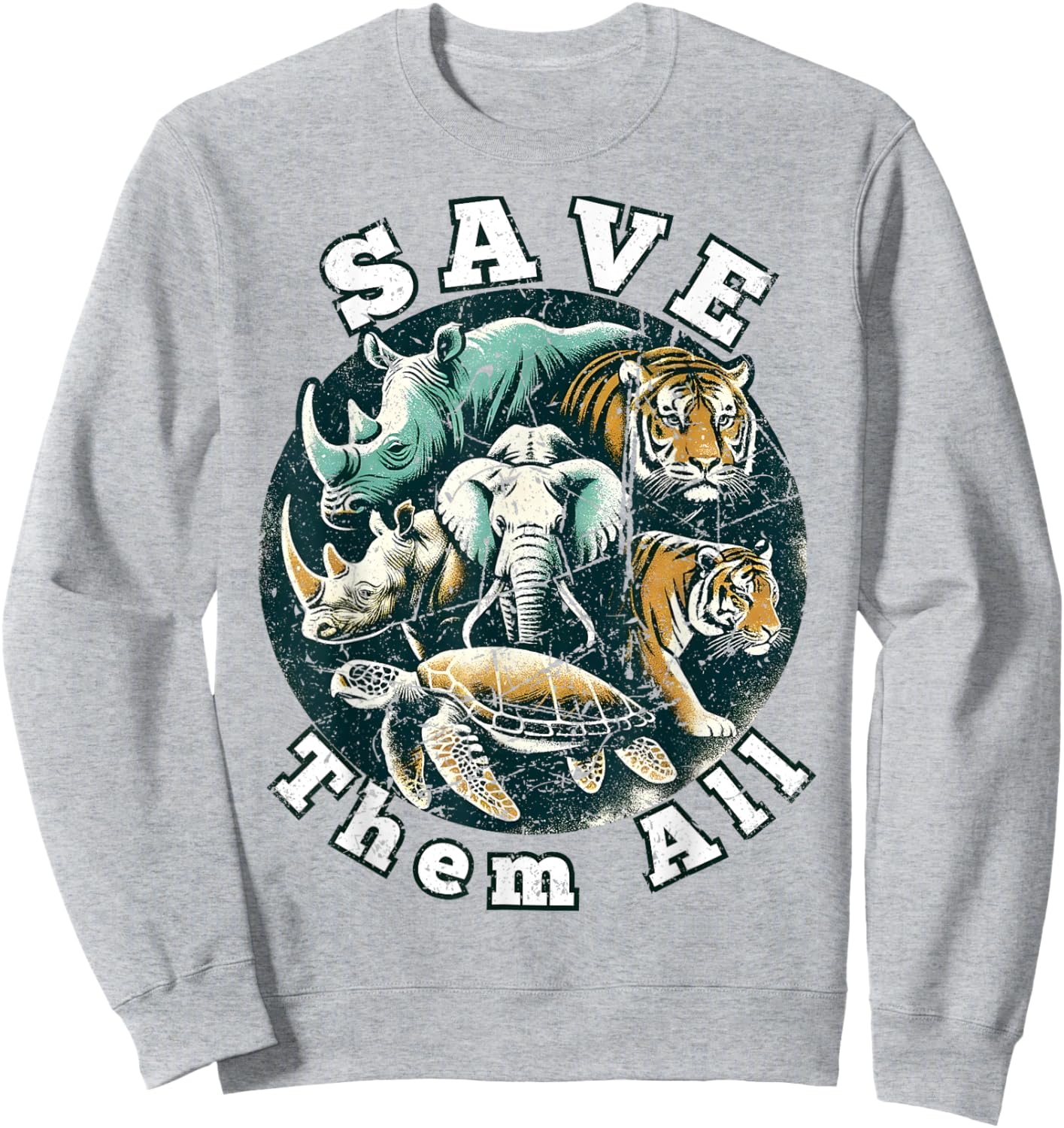 National Endangered Species Day Save Them All Sweatshirt - Sweatshirt | Ash