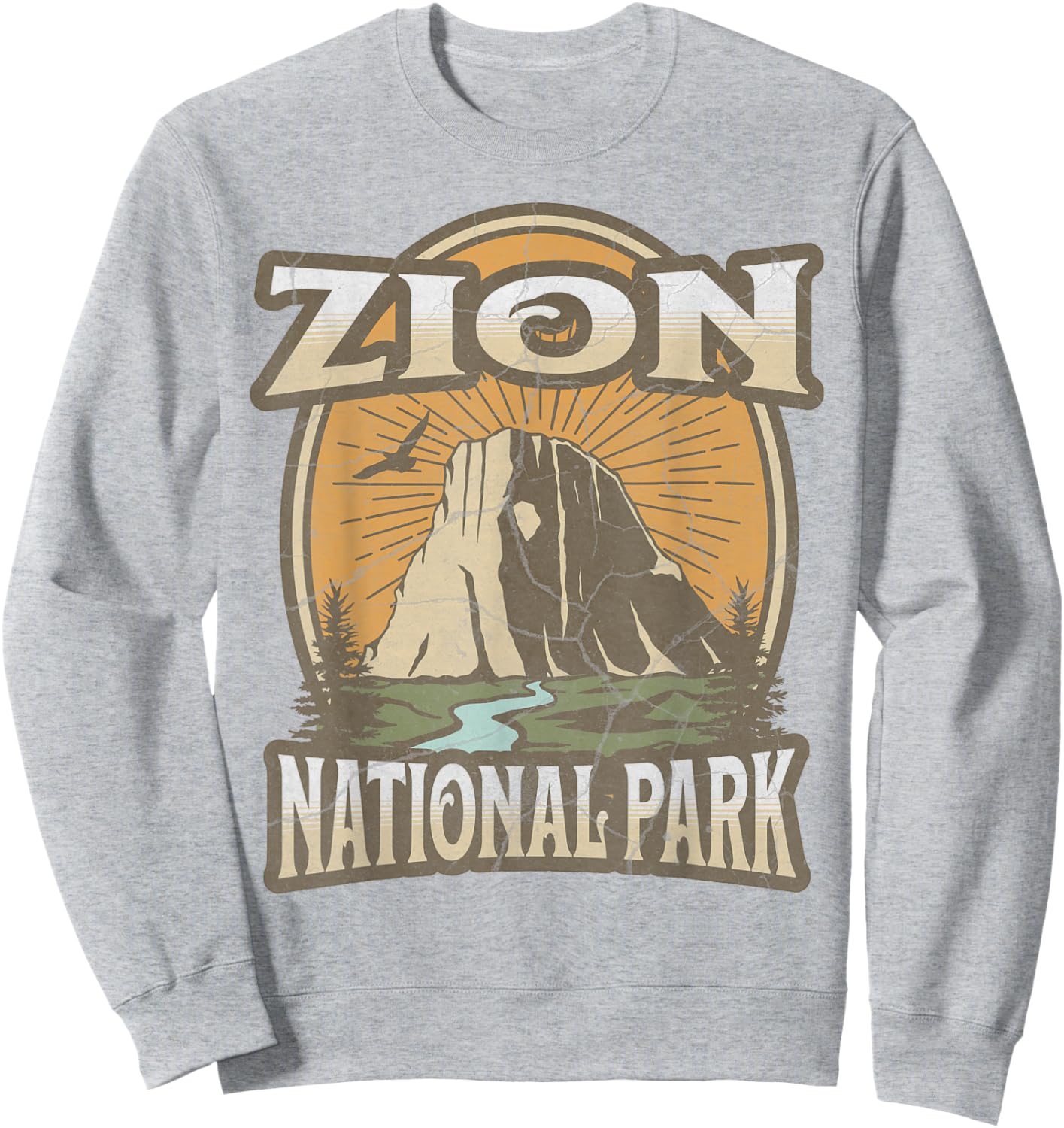 Zion National Park Sweatshirt - Sweatshirt | Ash